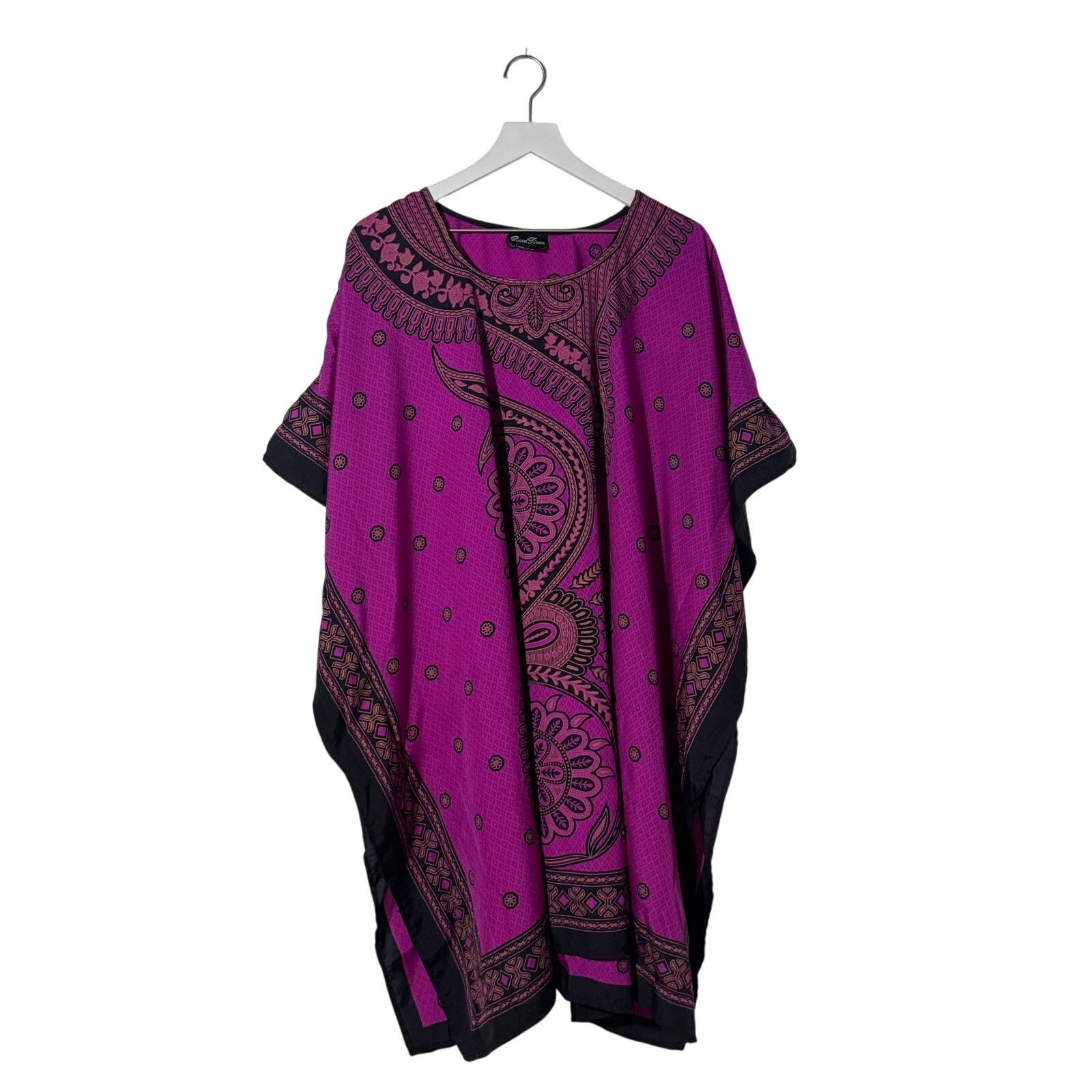 Other Good Times Magenta Kaftan Cover-Up One Size Tunic Dress Size ONE SIZE - 2 Thumbnail