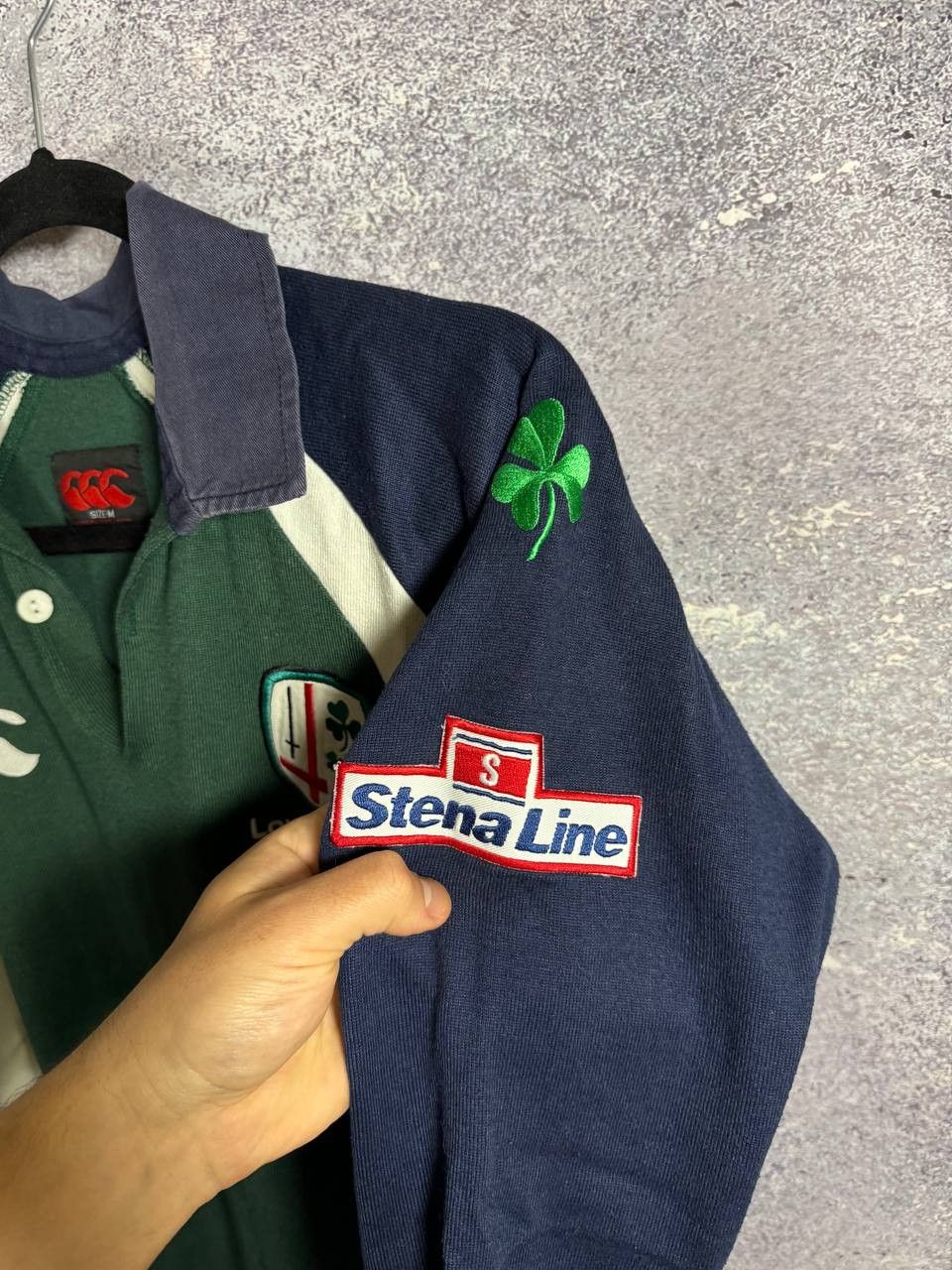 Canterbury of New Zealand Vintage 2003 London Irish Union Canterbury Rugby Jersey Size US M / EU 48-50 / 2 - 9 Thumbnail