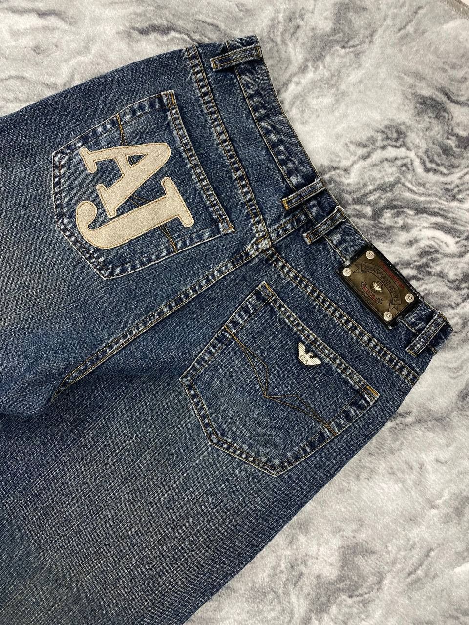 Armani Vintage Armani Denim Baggy Jeans Size US 34 / EU 50 - 2 Thumbnail