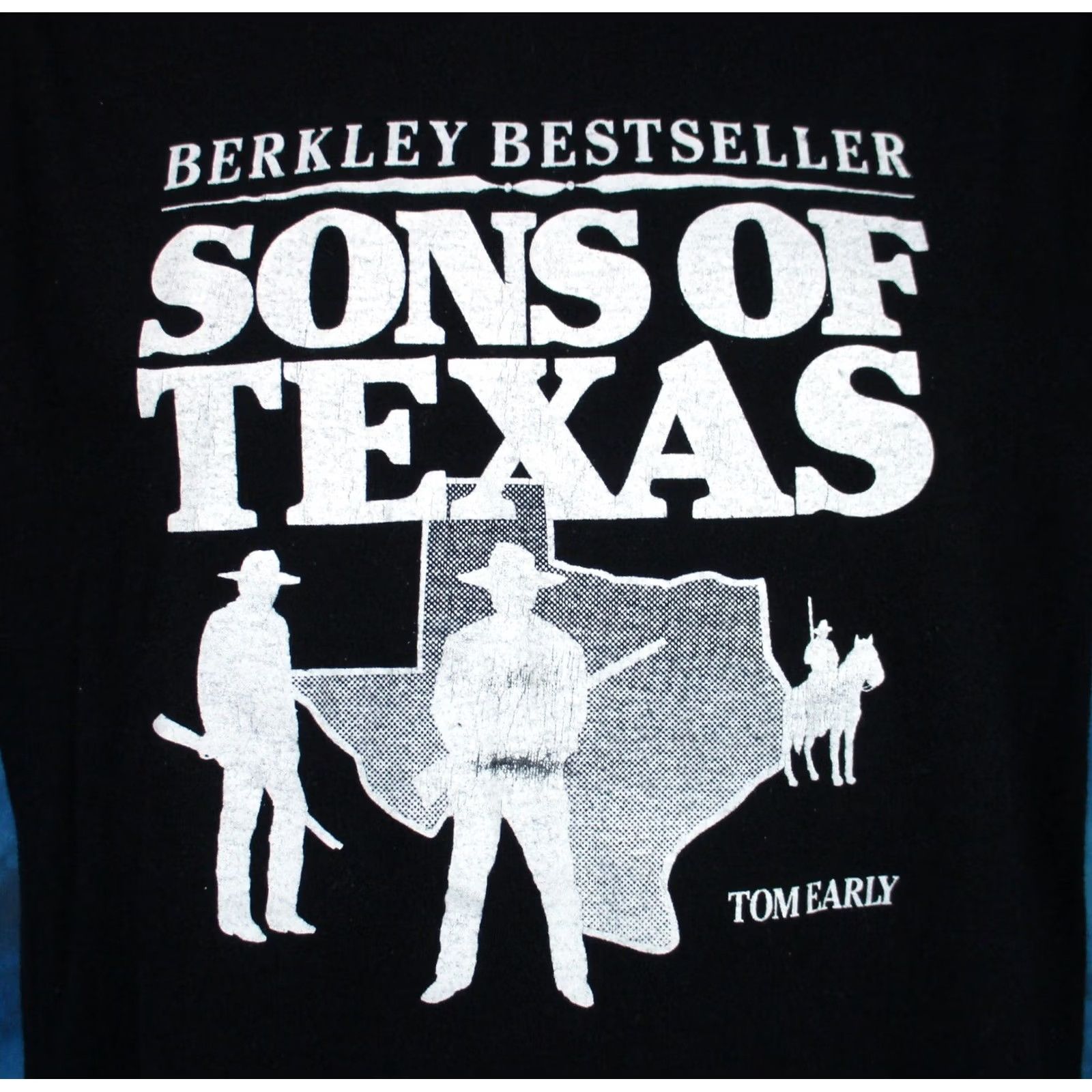 Vintage vintage SONS OF TEXAS T-Shirt Mens M Black 80s 90s western print shirt Short Sleeve Crew Neck Vintage Shirt Size US M / EU 48-50 / 2 - 2 Thumbnail