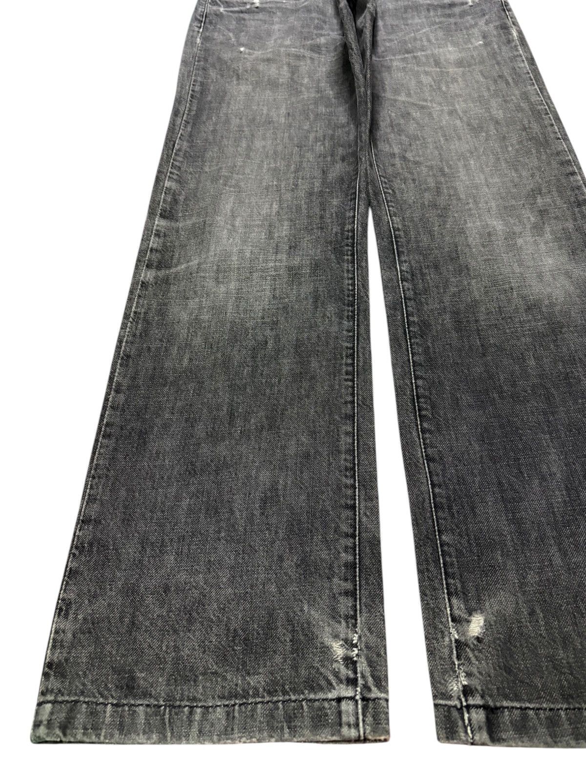 Japanese Brand × Seditionaries Vintage Japanese Brand Skull Embroidery Mud Wash Loose Jeans Size US 32 / EU 48 - 6 Thumbnail