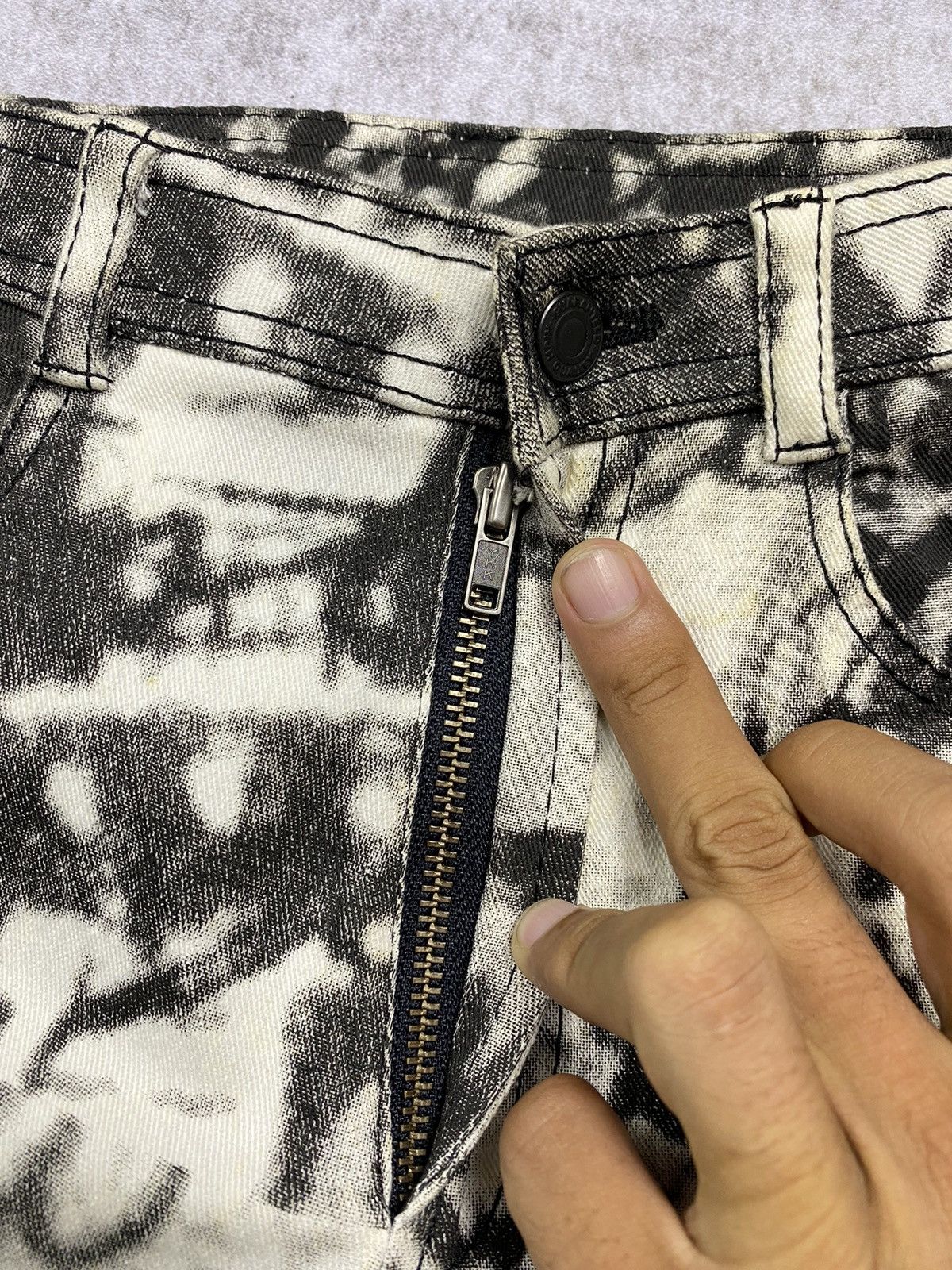 If Six Was Nine × Japanese Brand × Le Grande Bleu (L.G.B.) 2000s la moda goji lace up flare y2k pants Size US 27 - 5 Thumbnail