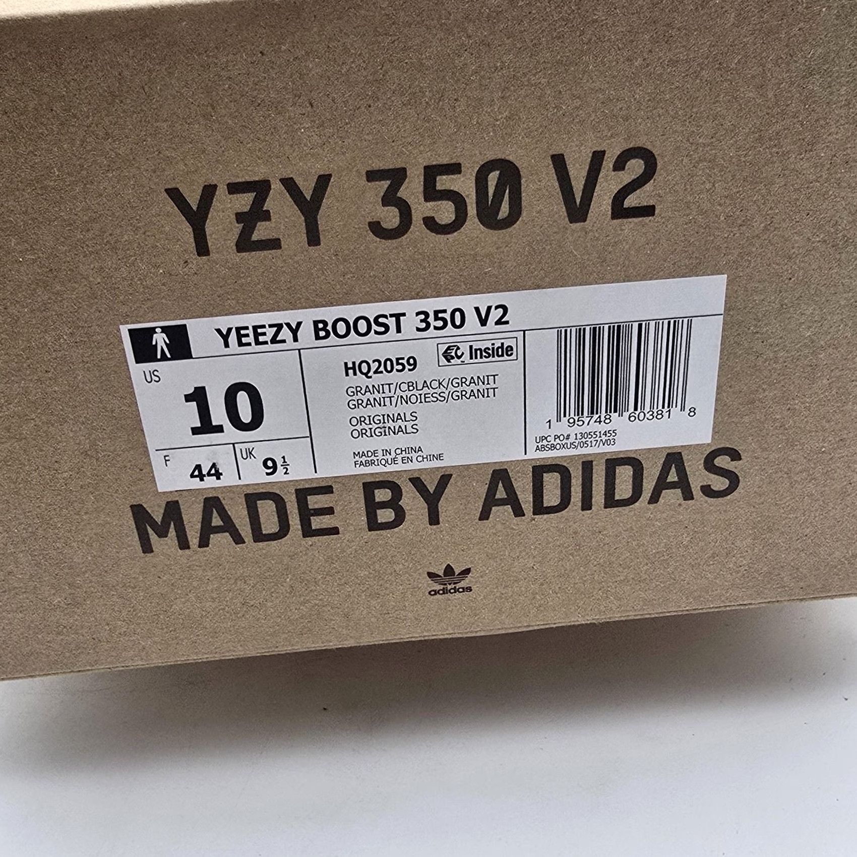 Adidas Adidas Yeezy Boost 350 V2 Shoes Mens Size 10 Gray Granite Low Top Sneaker HQ2059 Size US M / EU 48-50 / 2 - 8 Thumbnail