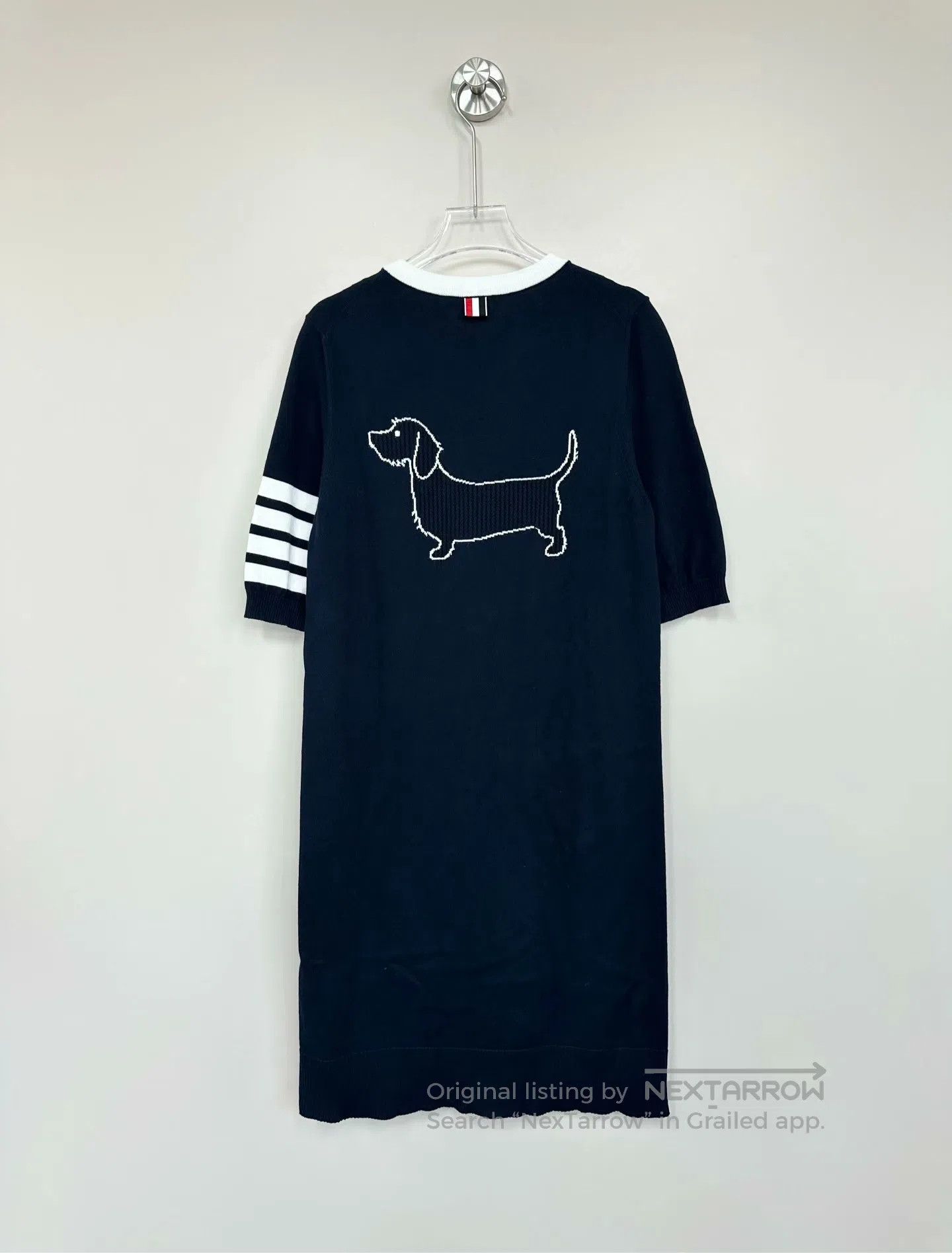 Thom Browne Thom Browne Dark Blue Classic Four Stripe Back Embroidered Size XS / US 0-2 / IT 36-38 - 2 Thumbnail