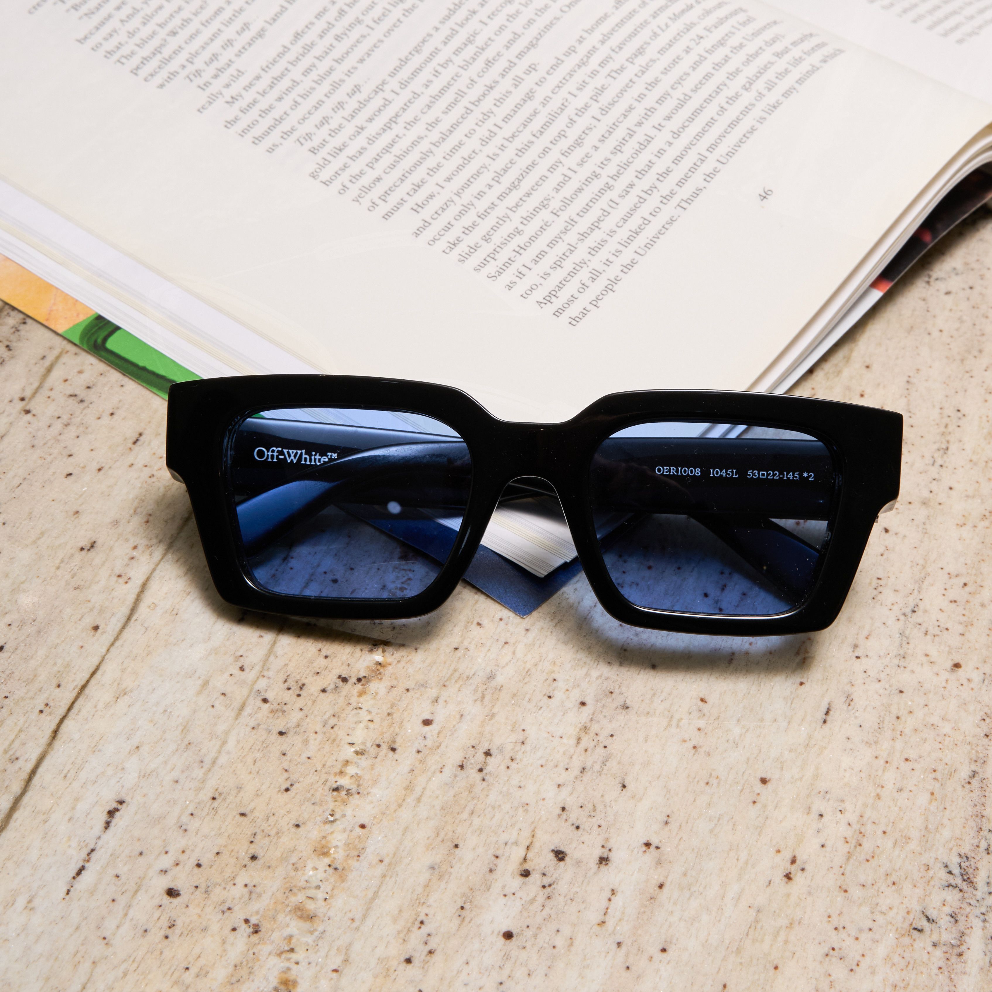 Off-White OFF WHITE Virgil Sunglasses BLACK/BLUE Size ONE SIZE - 6 Thumbnail