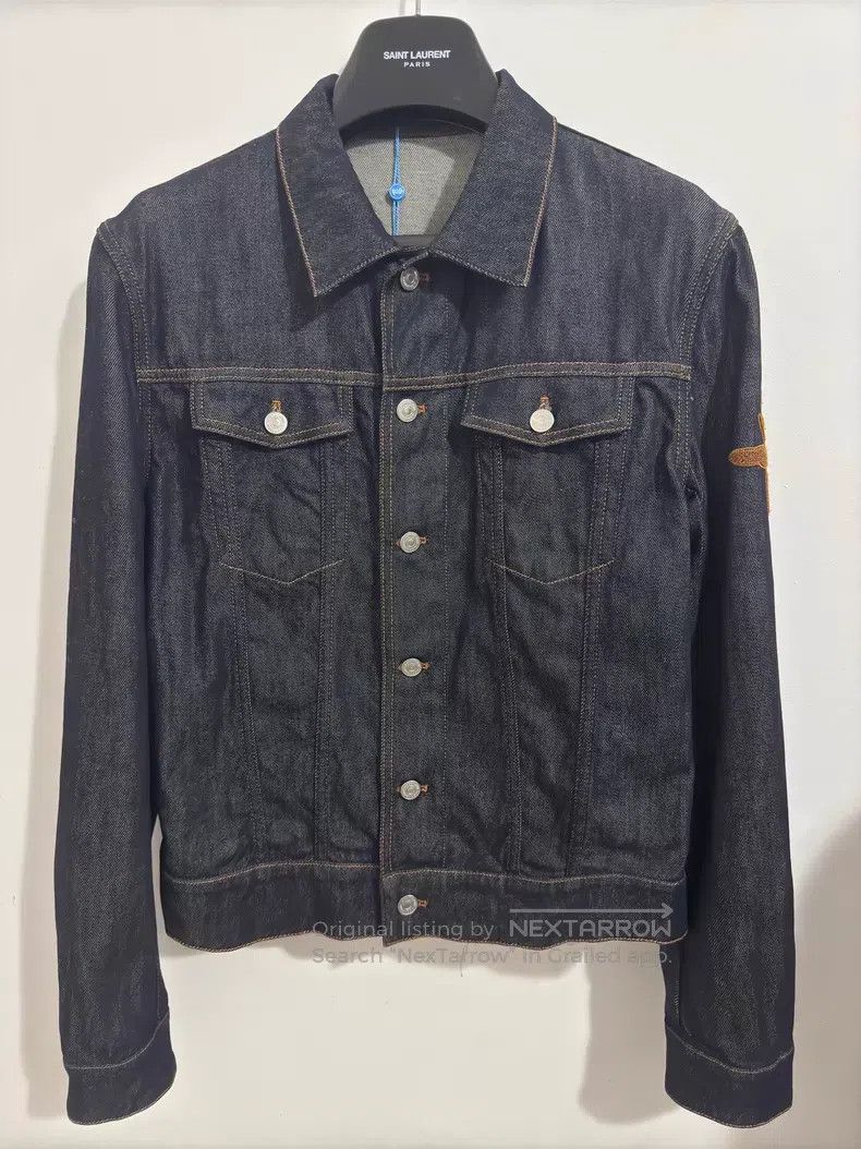 Dior Dior Dark Blue Original Denim Bee Denim Jacket i Size US M / EU 48-50 / 2 - 1 Thumbnail