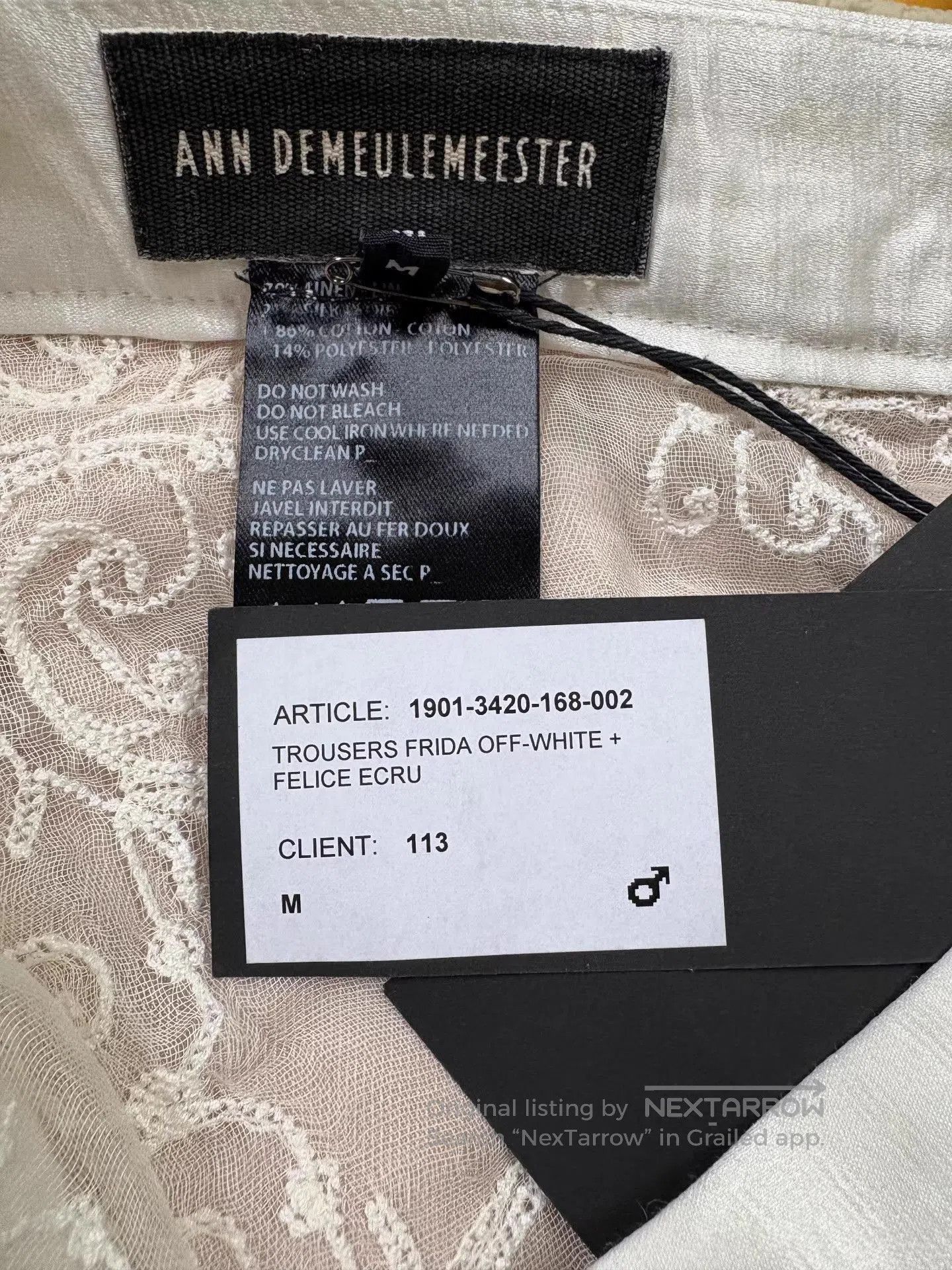 Ann Demeulemeester White Lace. Size US 34 / EU 50 - 2 Thumbnail