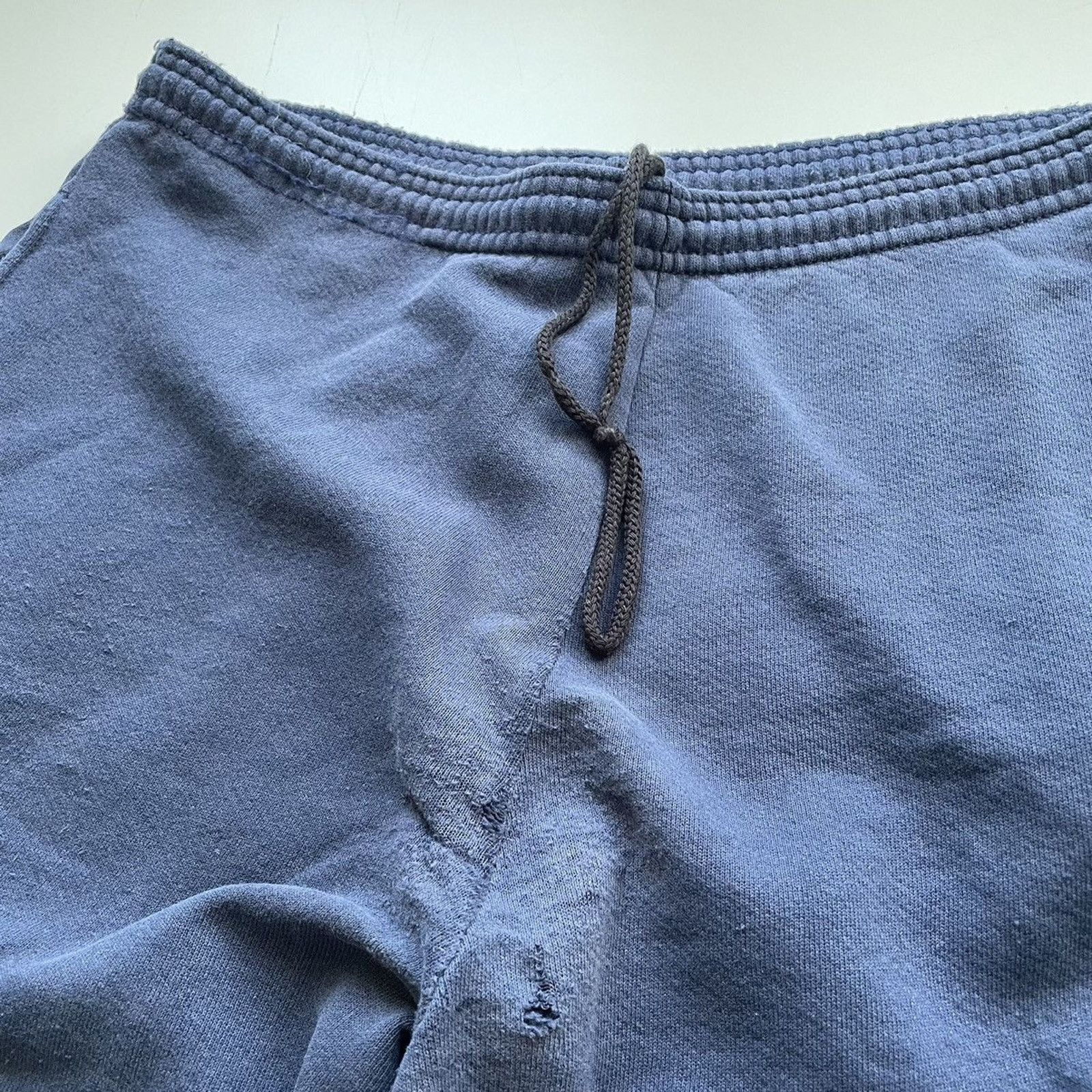 Nike × Vintage Vintage Nike Sportswear Swoosh Sweatpants Medium Navy Rare Size US 31 - 5 Thumbnail