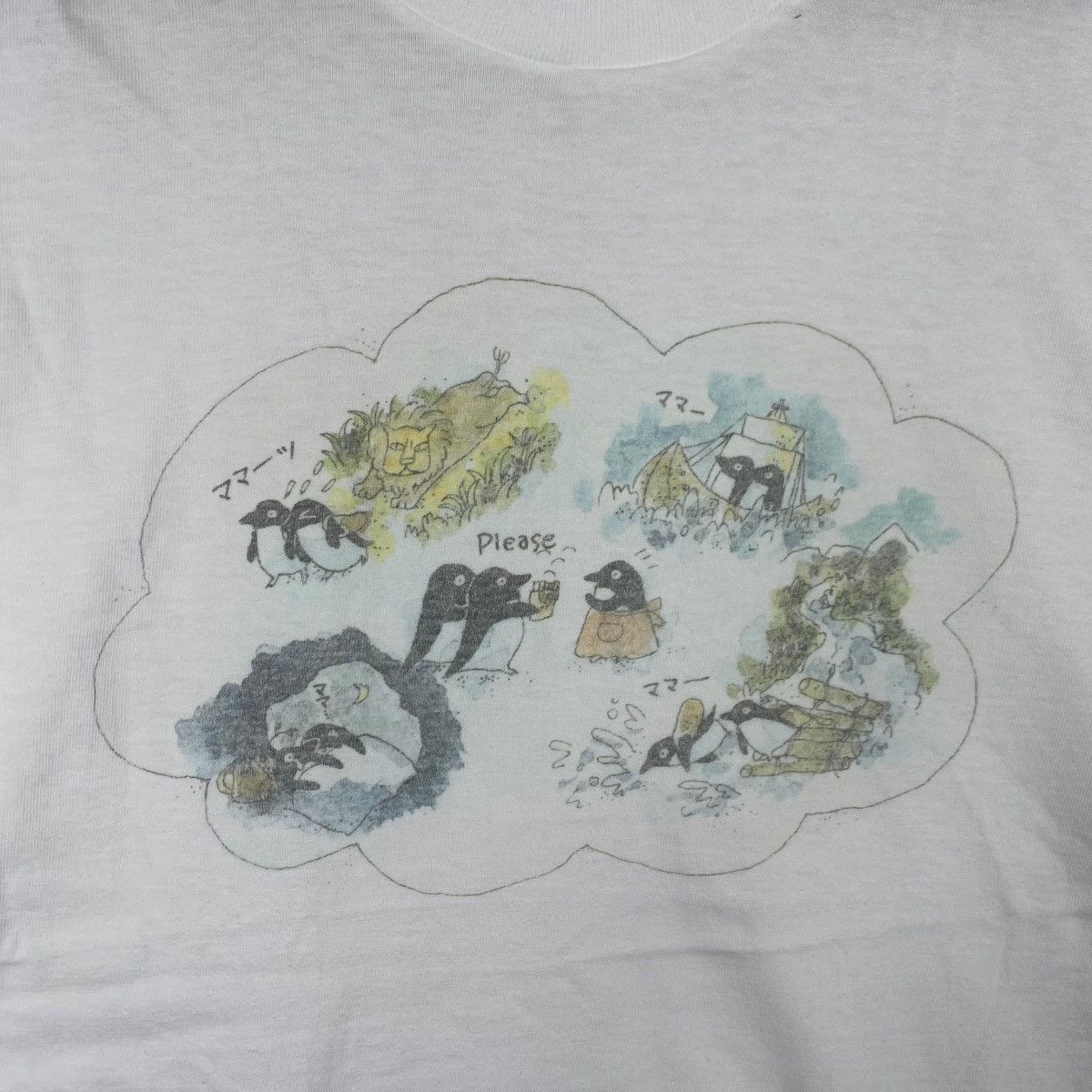 Vintage Vintage MIYUKI YOSHIZAWA ARTIST Penguin Illustration Tee Size M / US 6-8 / IT 42-44 - 3 Thumbnail