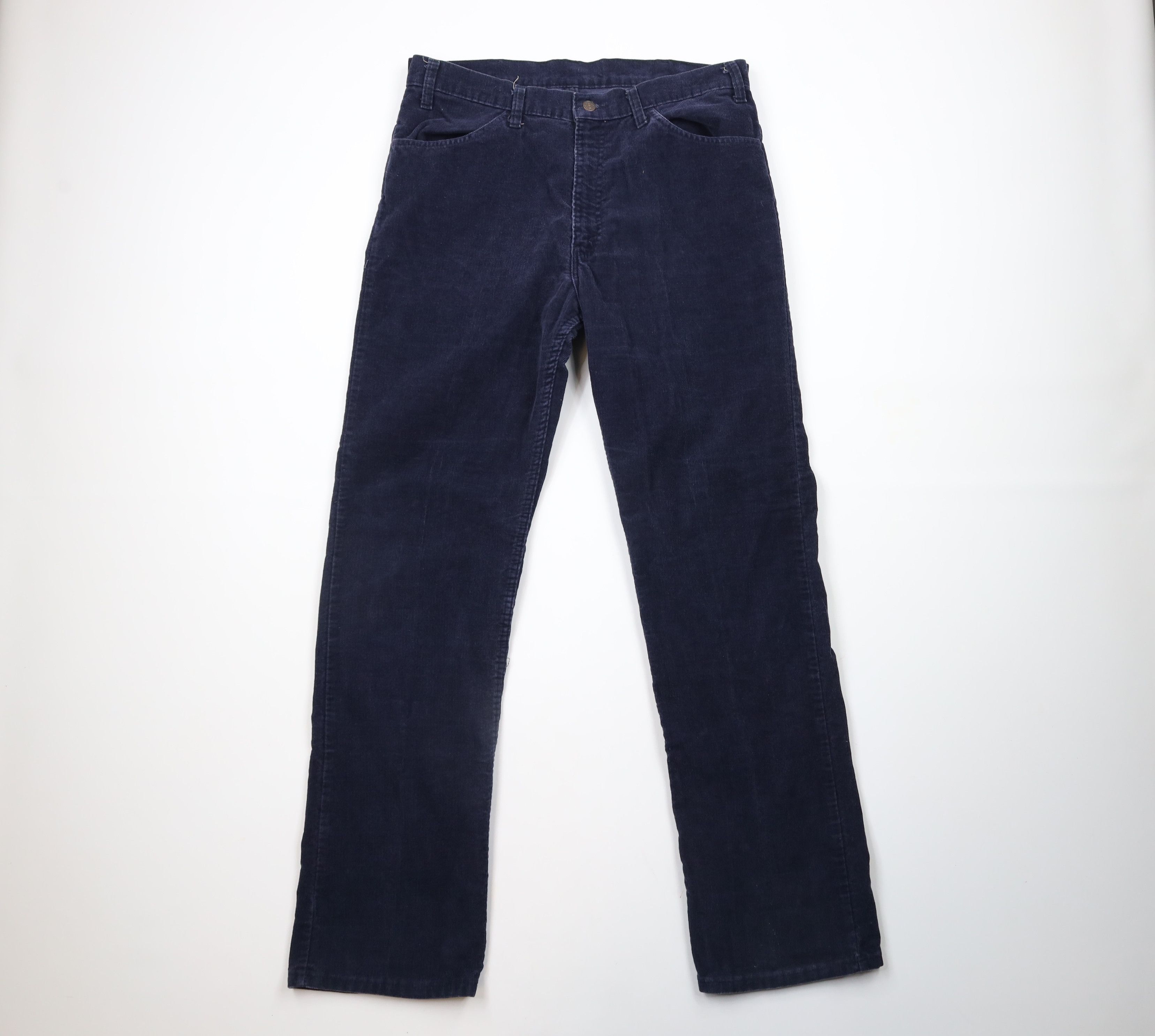 Levi's × Vintage Vintage 80s Levis 517 Bootcut Corduroy Chino Pants Blue USA Size US 36 / EU 52 - 1 Thumbnail