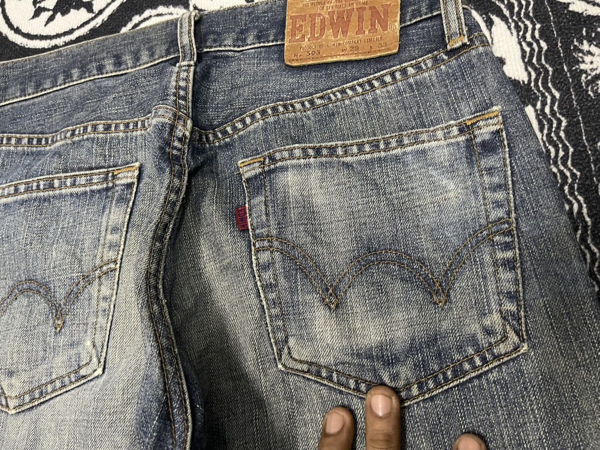 Edwin VINTAGE EDWIN 503 DISTRESSED JEANS 29x33 Size US 29 - 17 Thumbnail
