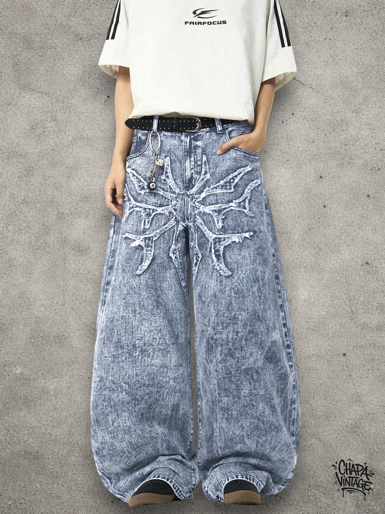 Japanese Brand Wide leg loose jeans Size US 32 / EU 48 - 1 Thumbnail