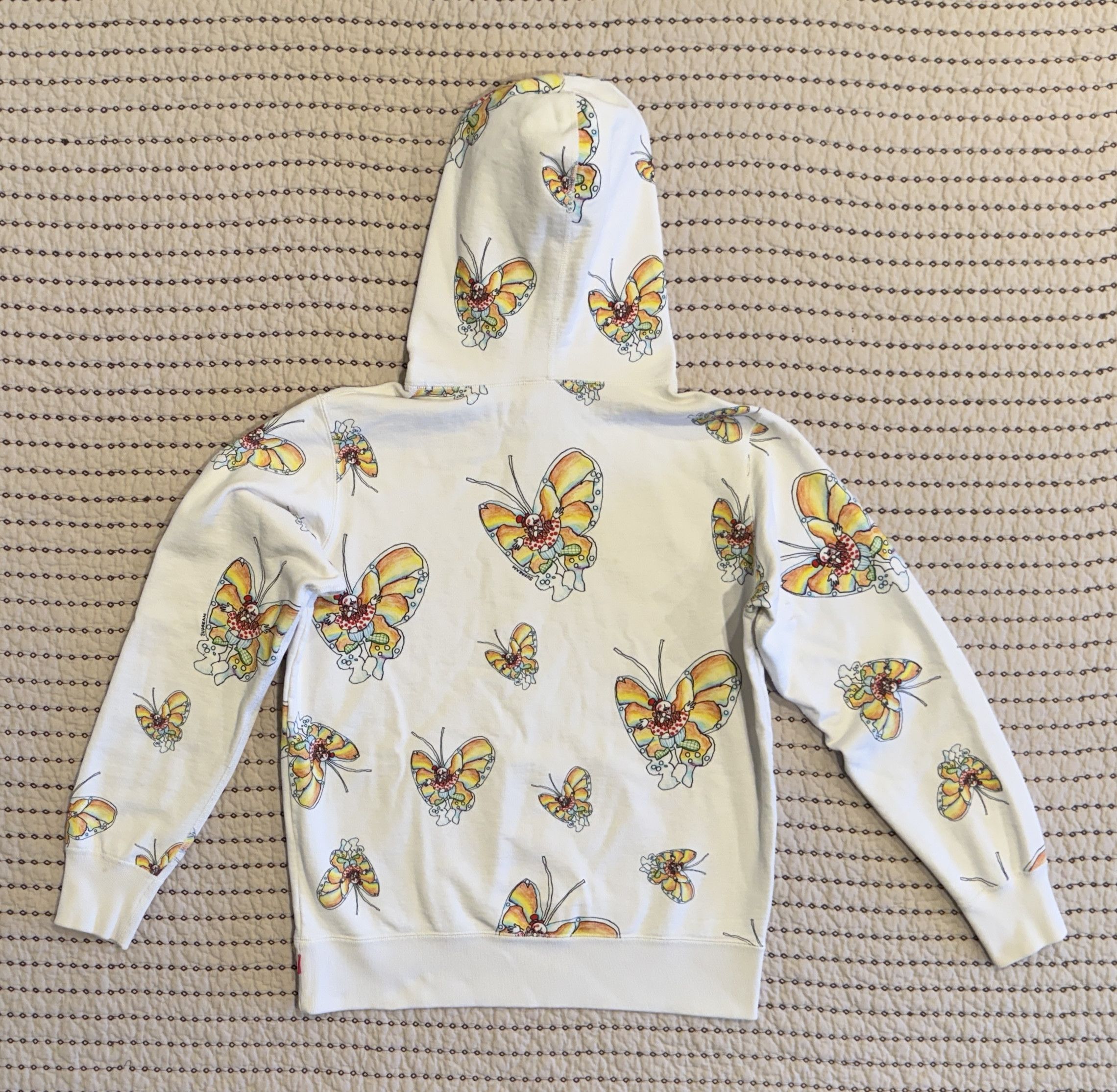 Supreme SUPREME GONZ BUTTERFLY HOODED SWEATSHIRT CREAM SMALL Size US S / EU 44-46 / 1 - 2 Thumbnail