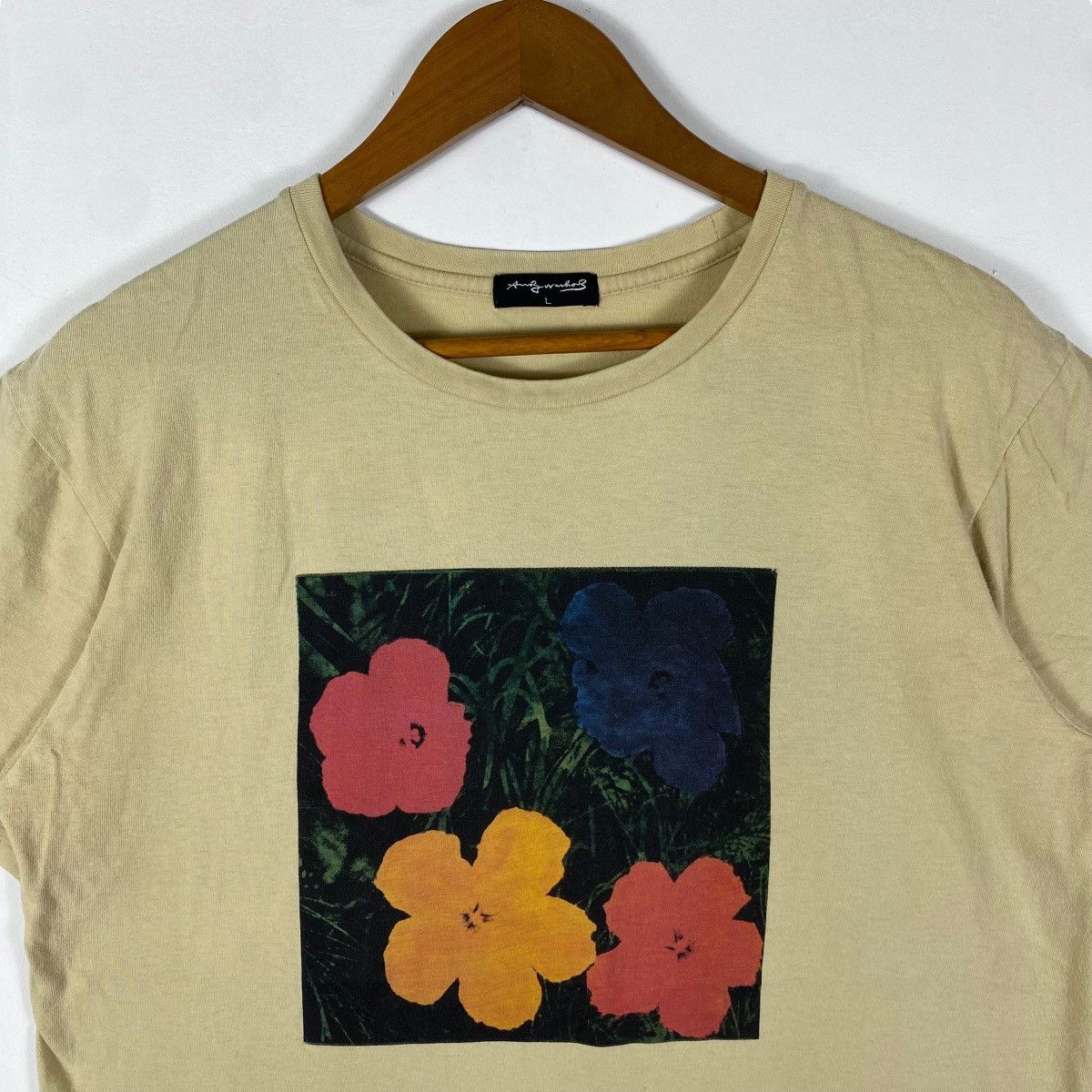 Andy Warhol × Vintage Vintage 00's ANDY WARHOL "Flowers" Art Tee Shirt Large Size Size US L / EU 52-54 / 3 - 2 Thumbnail