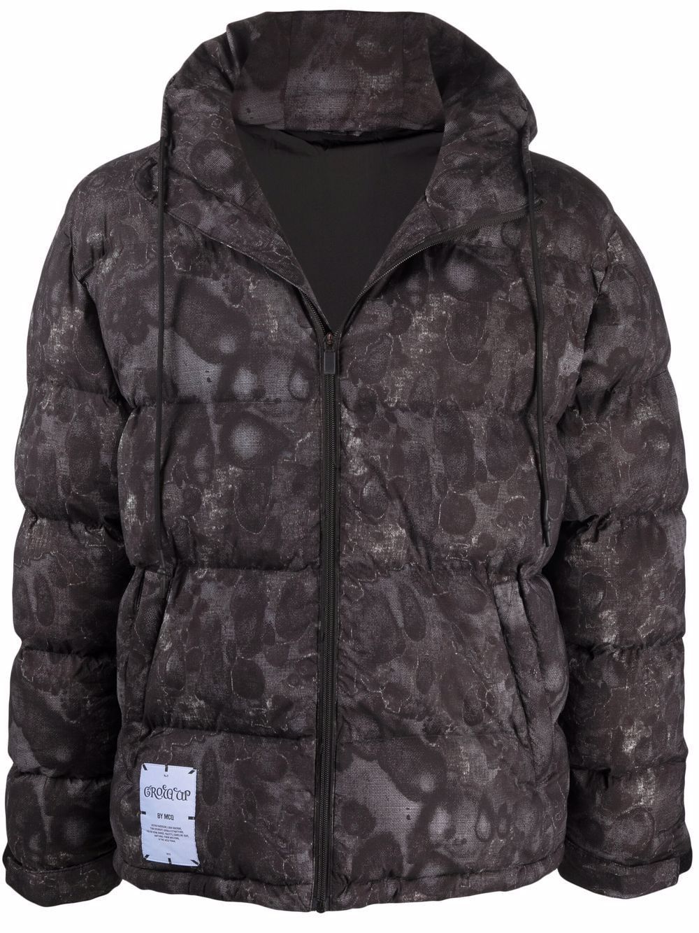 image of Alexander Mcqueen x Mcq Grow Up Mcq Box Fit Puffer Jacket in Black, Men's (Size Small)