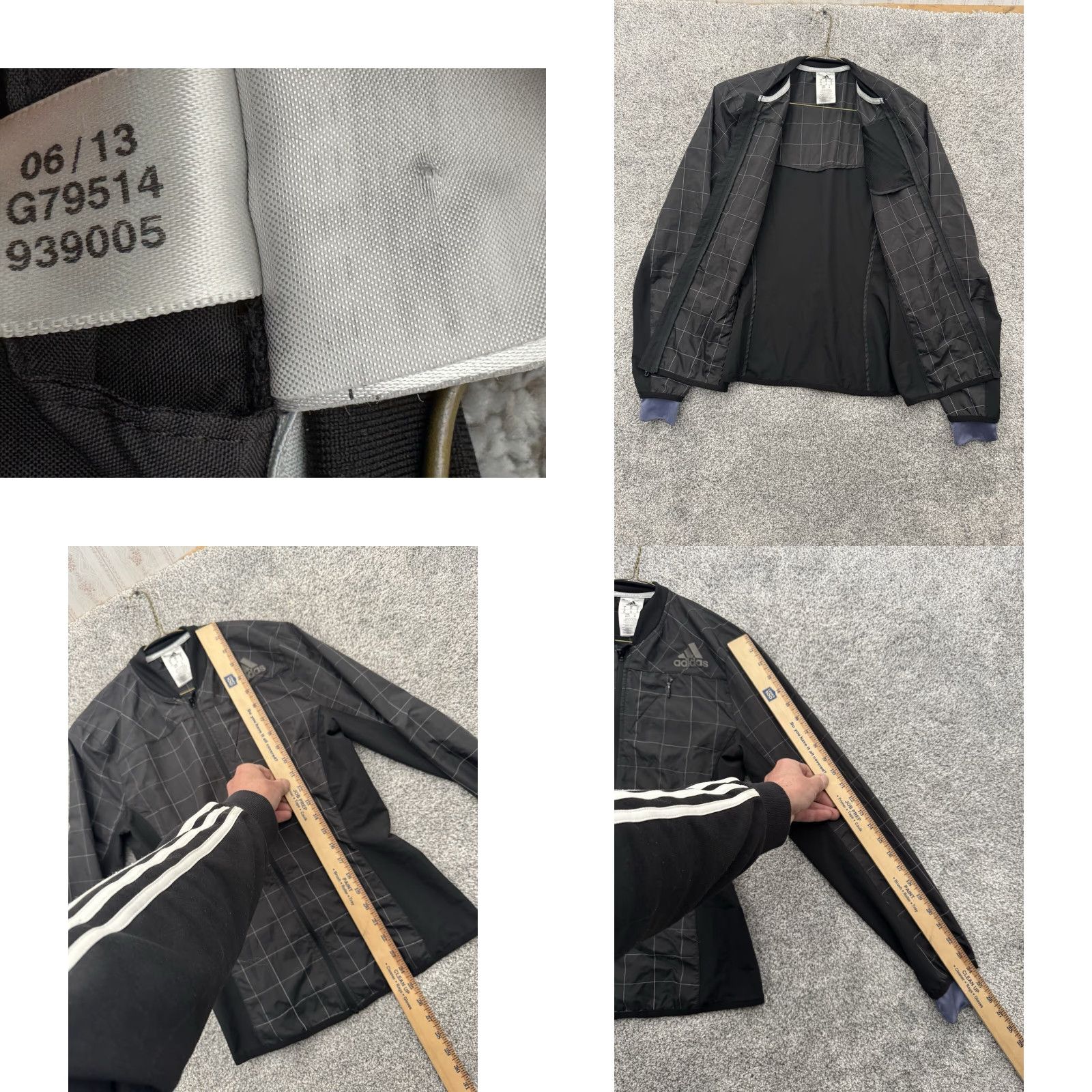Adidas Adidas Running Jacket Womens XS Windbreaker Zip Chest Pocket Lightweight Check Pattern 2013 Streetwear Gorpcore Nike? Size XS / US 0-2 / IT 36-38 - 8 Thumbnail