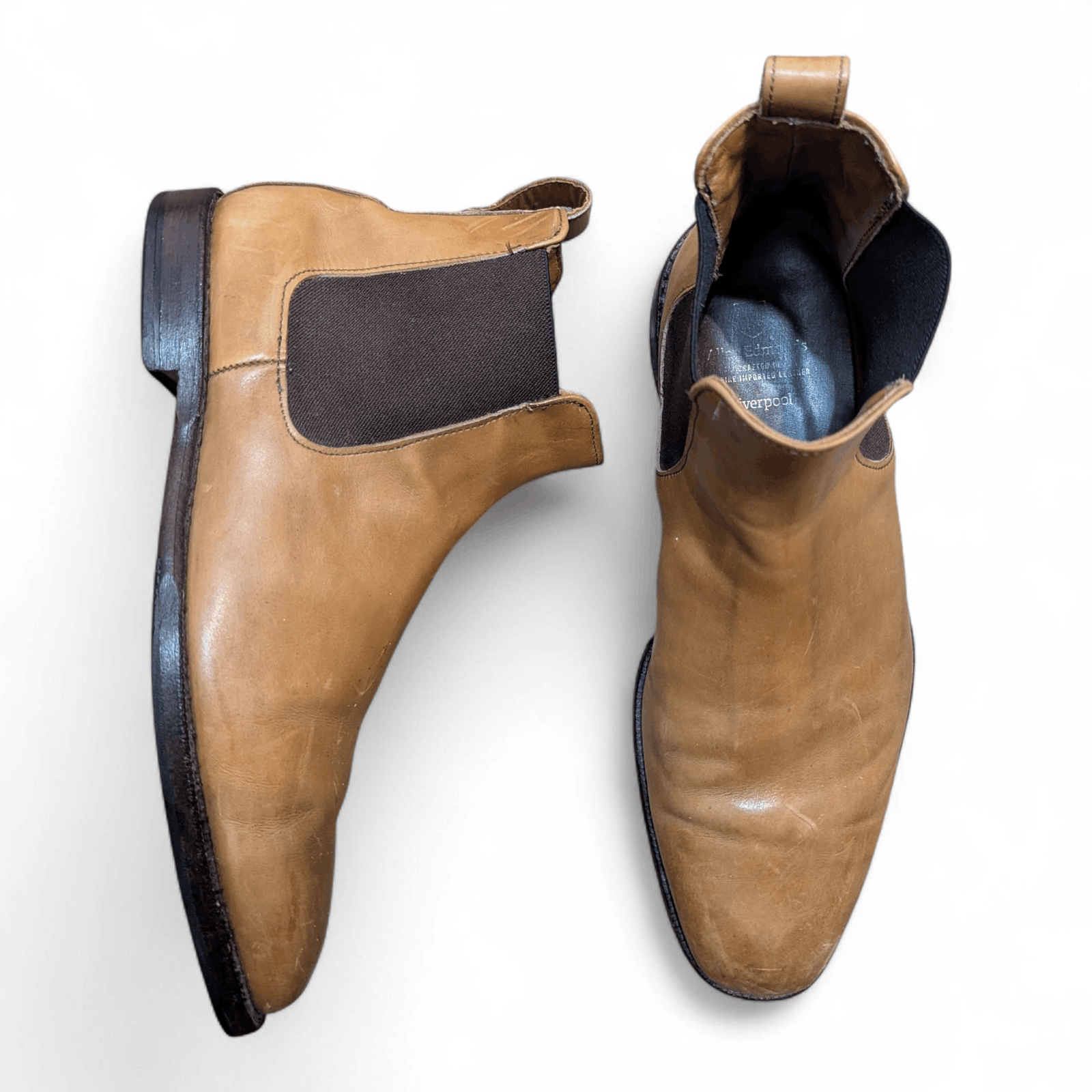 Allen Edmonds Allen Edmonds Liverpool Chelsea Boots 7523 Walnut Tan Size US 10.5 / EU 43-44 - 20 Thumbnail