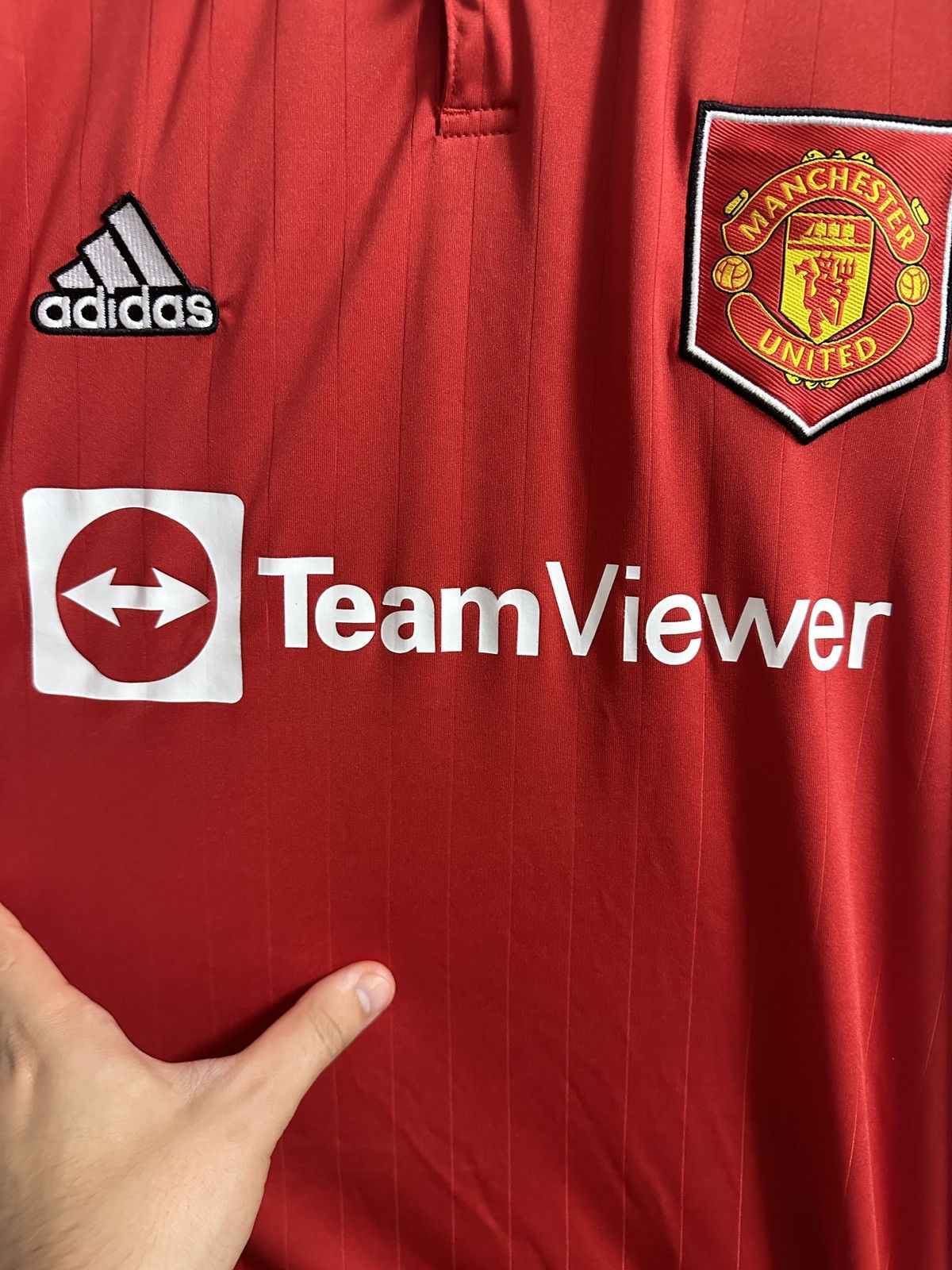 Adidas Rare Soccer Jersey B.Fernandez Manchester United Adidas 2022 Size US M / EU 48-50 / 2 - 5 Thumbnail