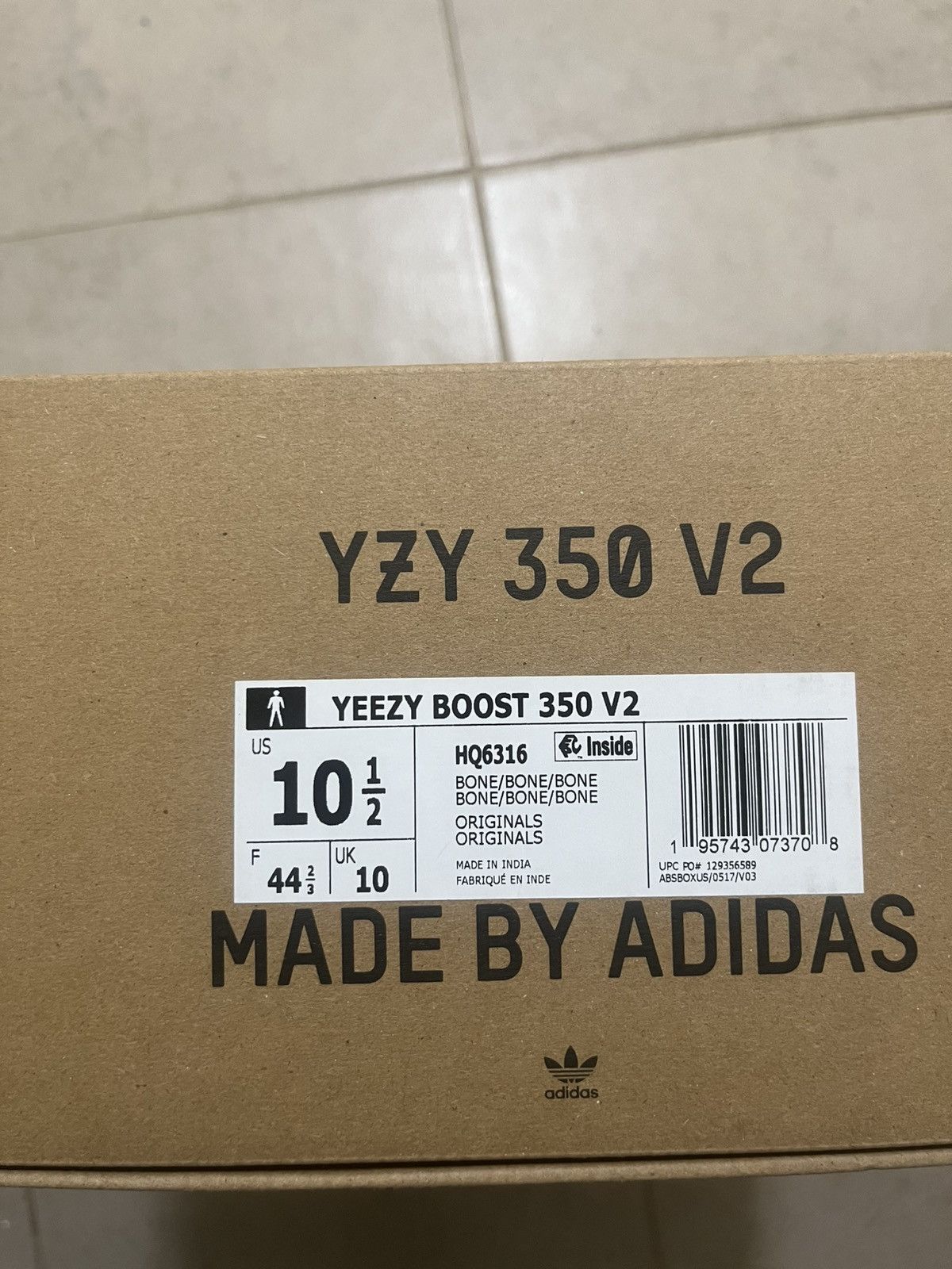 Adidas × Kanye West Adidas Yeezy Boost 350 V2 “Bone” Sz 10.5us Size US 10.5 / EU 43-44 - 10 Thumbnail