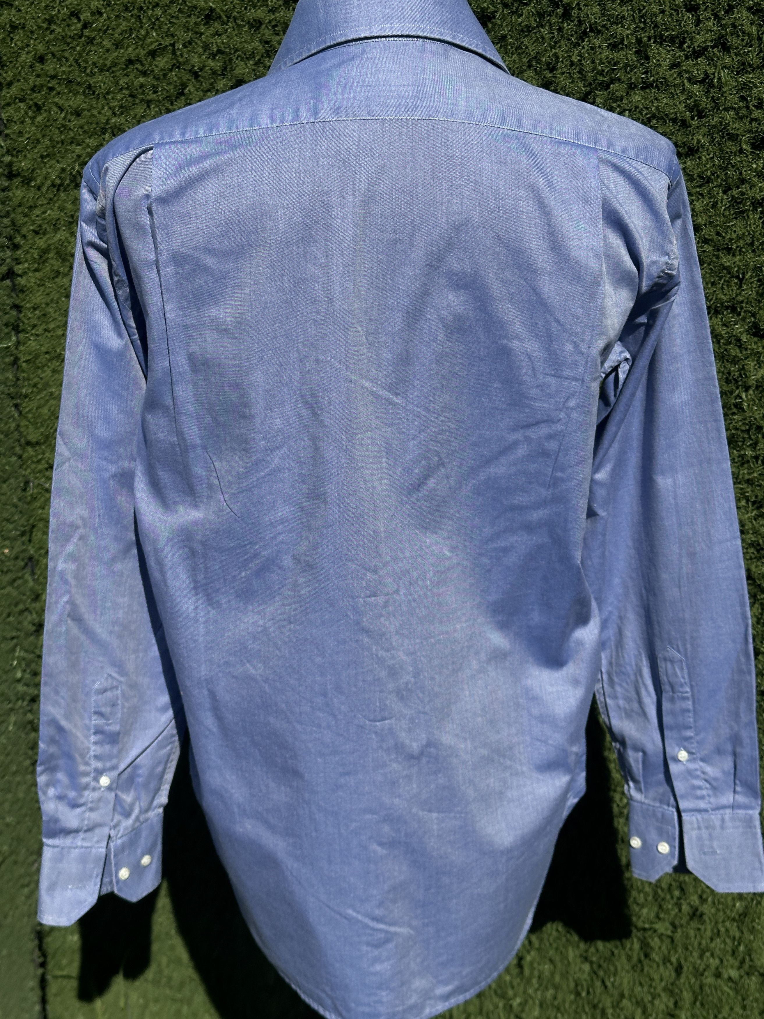 Brioni Brioni Sport Reflective Cotton Oxford Shirt Luxury 16 41 L Size US L / EU 52-54 / 3 - 4 Thumbnail