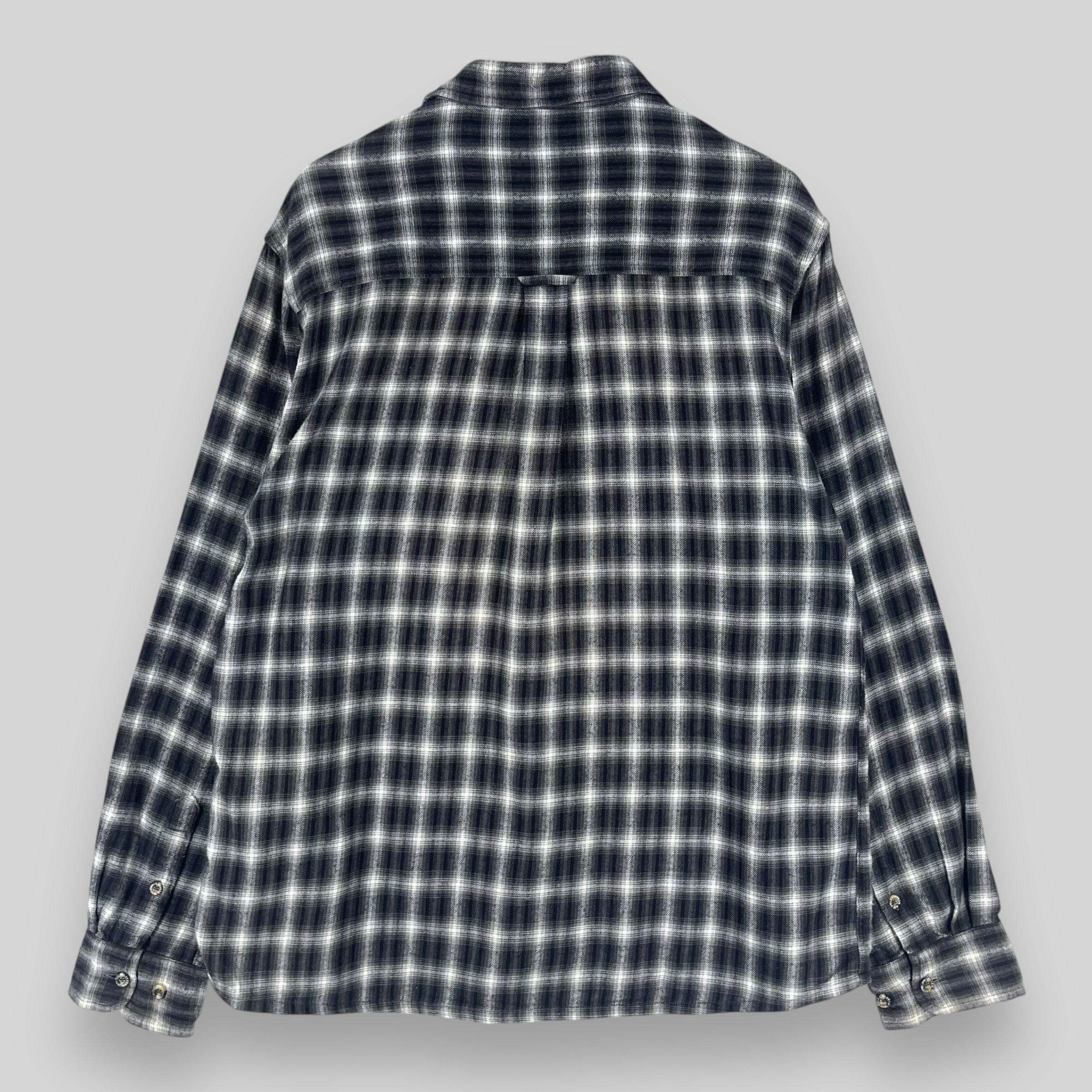 Flannel Vintage Plaid Shadow Double Pocket Flannel Button Up Size US XL / EU 56 / 4 - 7 Thumbnail