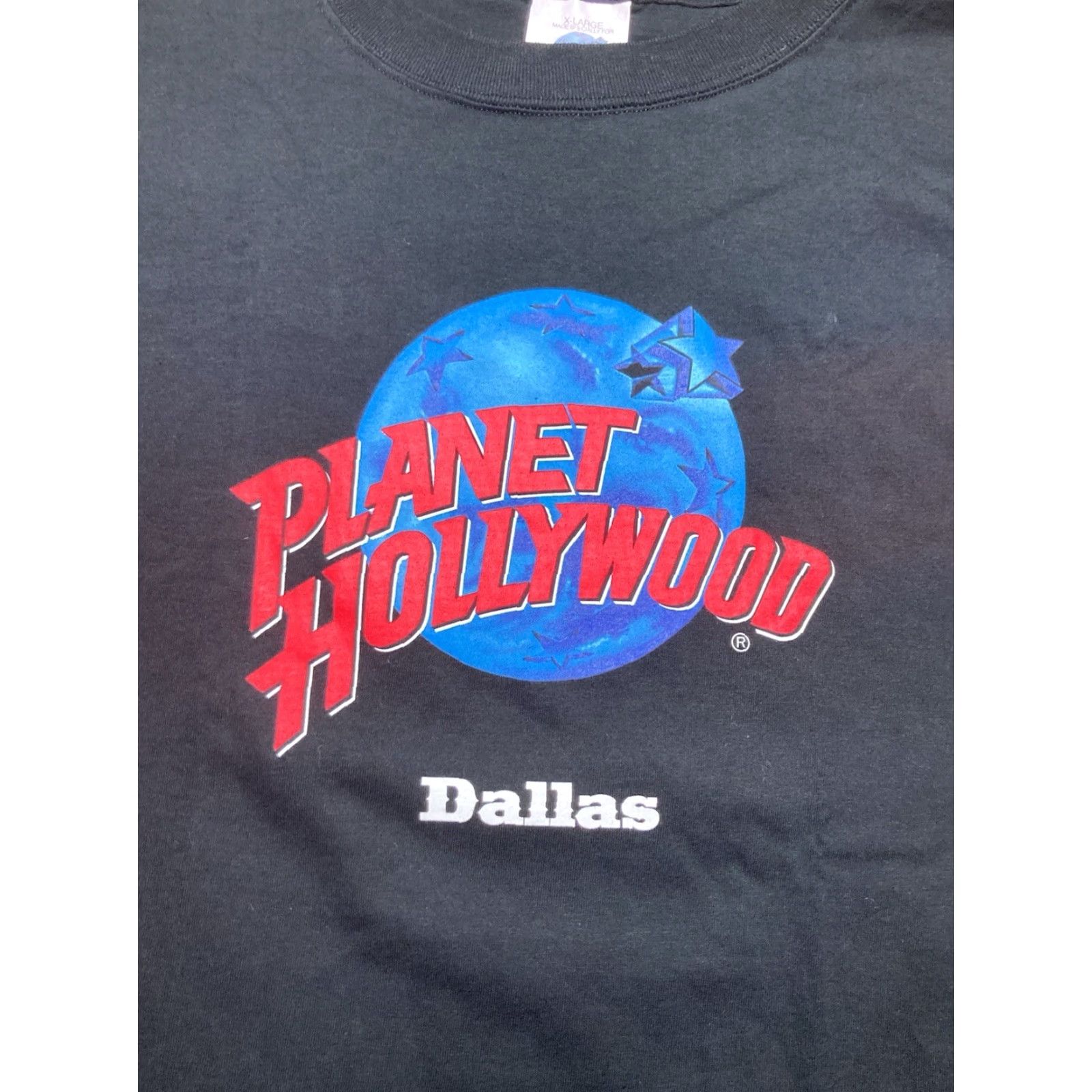 Planet Hollywood VINTAGE Planet Hollywood T-Shirt Dallas Texas NOS Black Adult XL T-Shirt Men 24" Pit to Pit 32" Length Size US XL / EU 56 / 4 - 2 Thumbnail