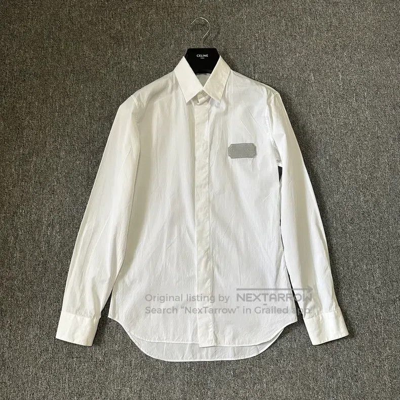 Dior Dior Size37 23ss slogan logo shirt Size US XXS / EU 40 - 1 Thumbnail