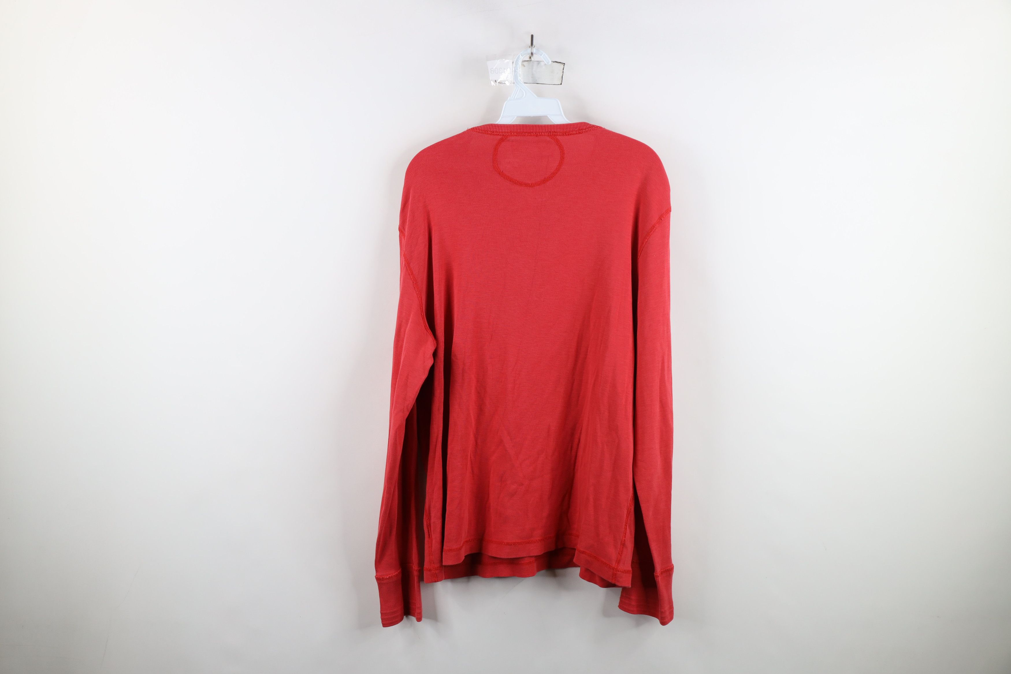 Ralph Lauren × Vintage Vintage 90s Ralph Lauren Ribbed Long Sleeve Henley T-Shirt Size US L / EU 52-54 / 3 - 10 Thumbnail