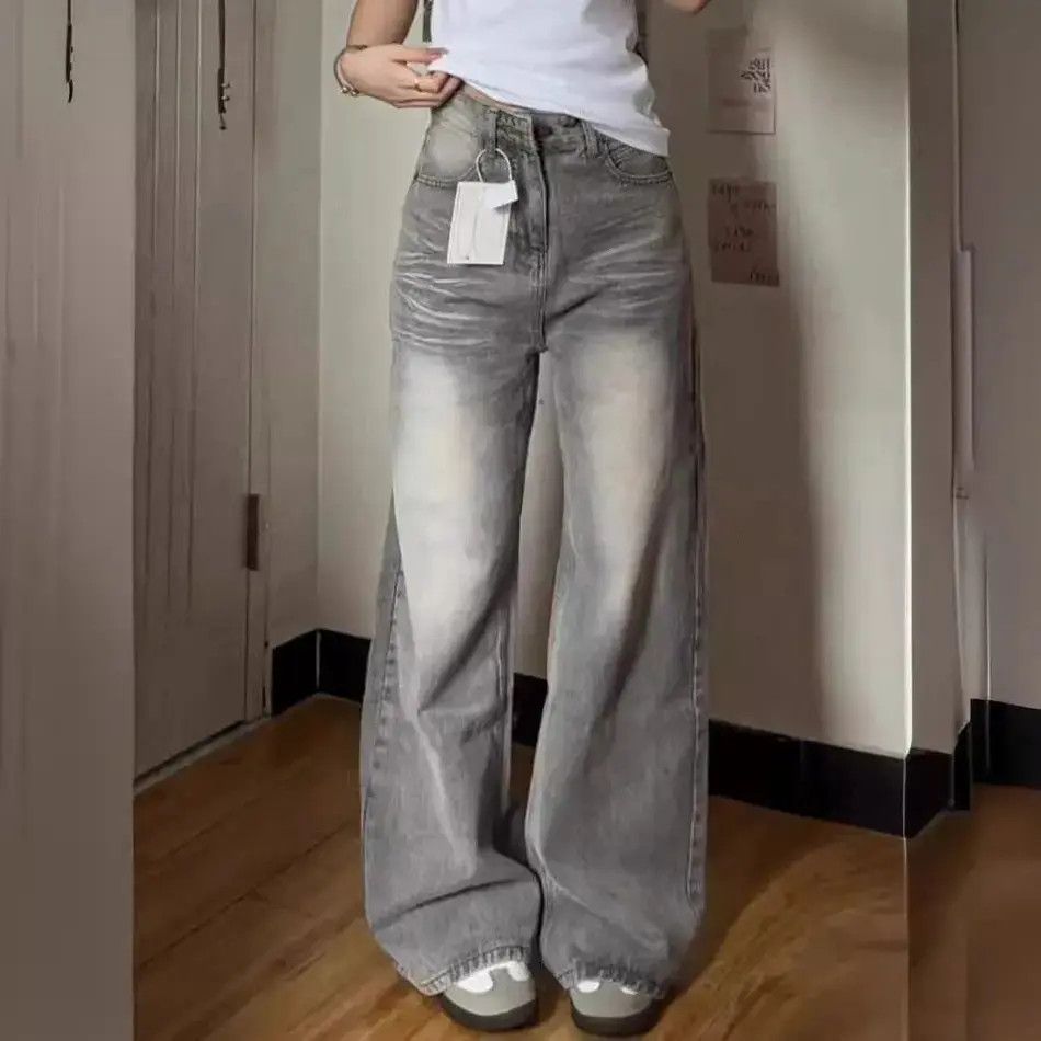 Japanese Brand Retro straight leg loose wide leg jeans Size US 32 / EU 48 - 2 Thumbnail