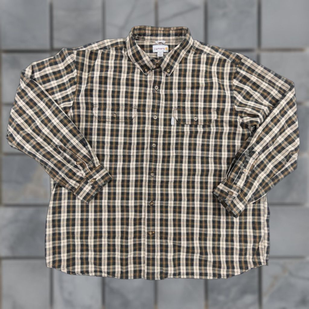Carhartt Carhartt Shirt Mens 2XL Fort Plaid Button-Down Long Sleeve Workwear Multicolor Casual Adult Regular Fit Shirt Men 2XL Size US XXL / EU 58 / 5 - 1 Thumbnail