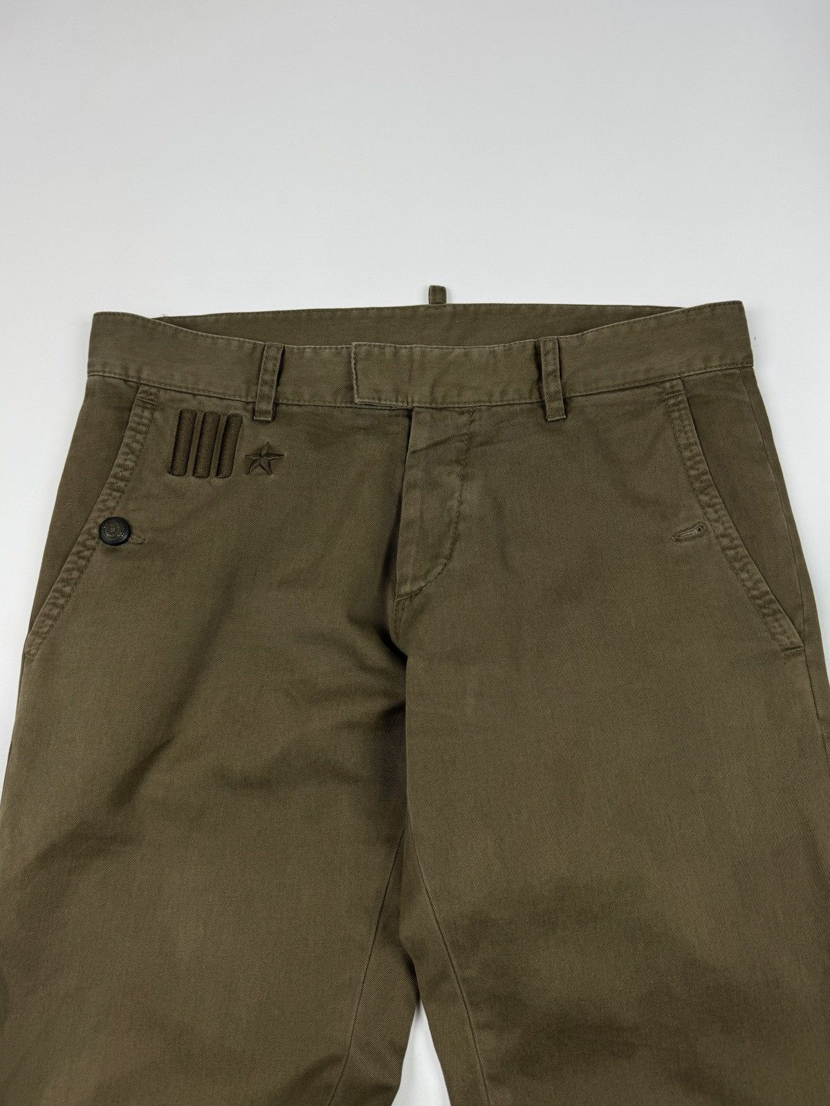 Dsquared2 Dsquared2 Khaki Chino Pants Size 32" / US 10 / IT 46 - 3 Thumbnail