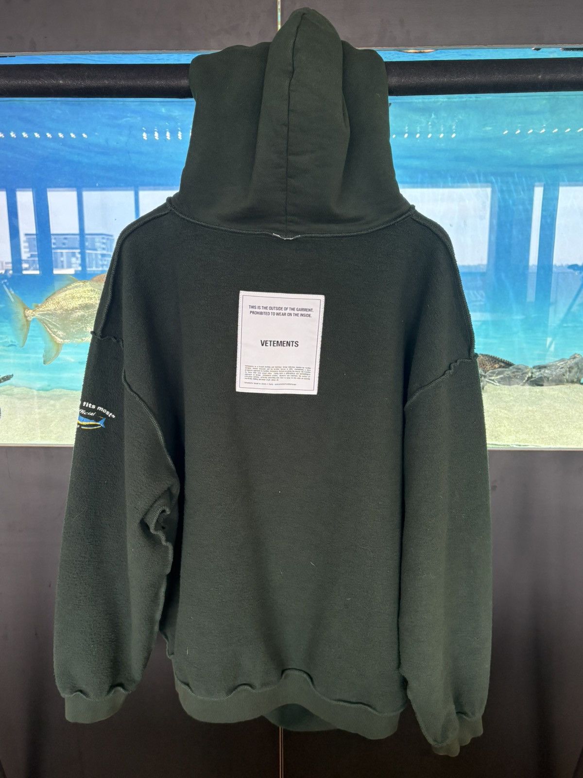 Vetements Vetements AW18 ‘Inside Out’ Shark Hoodie Size US S / EU 44-46 / 1 - 2 Thumbnail