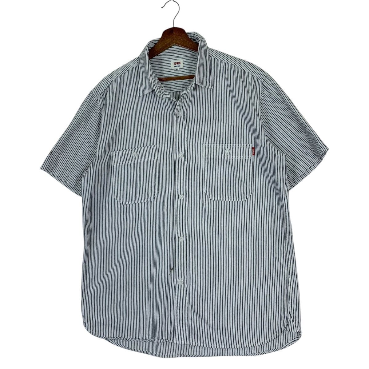 Edwin Vintage Edwin Short Sleeve Button Up Shirt Size US XL / EU 56 / 4 - 3 Thumbnail