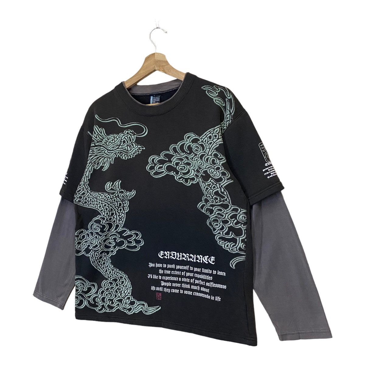 Japanese Brand × Vintage Sukarjan Dragon by Pract Big Logo Crewneck Sweatshirt Size US M / EU 48-50 / 2 - 3 Thumbnail