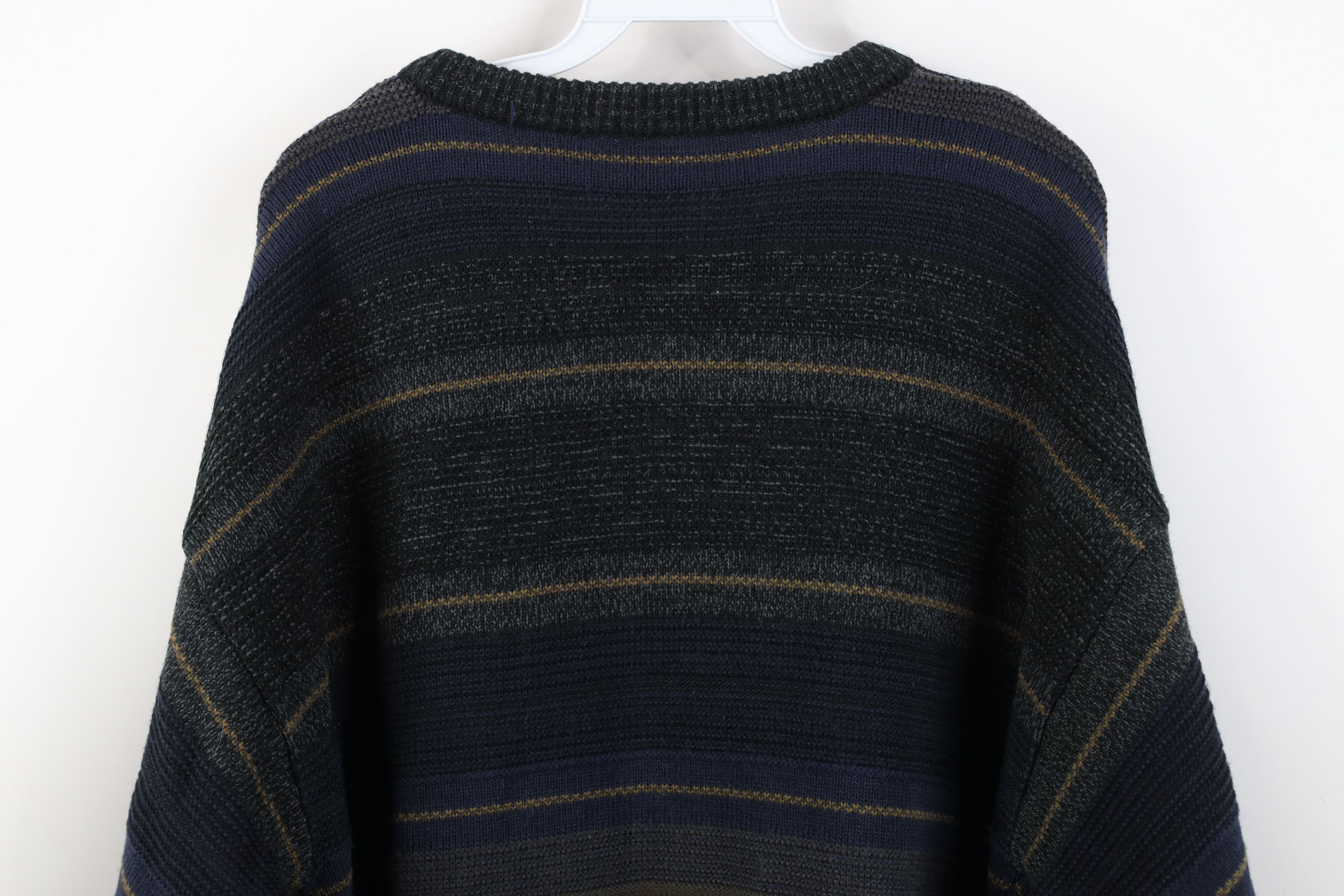 Vintage Vintage 90s Streetwear Earth Tone Knit Crewneck Sweater Size US XXL / EU 58 / 5 - 9 Thumbnail