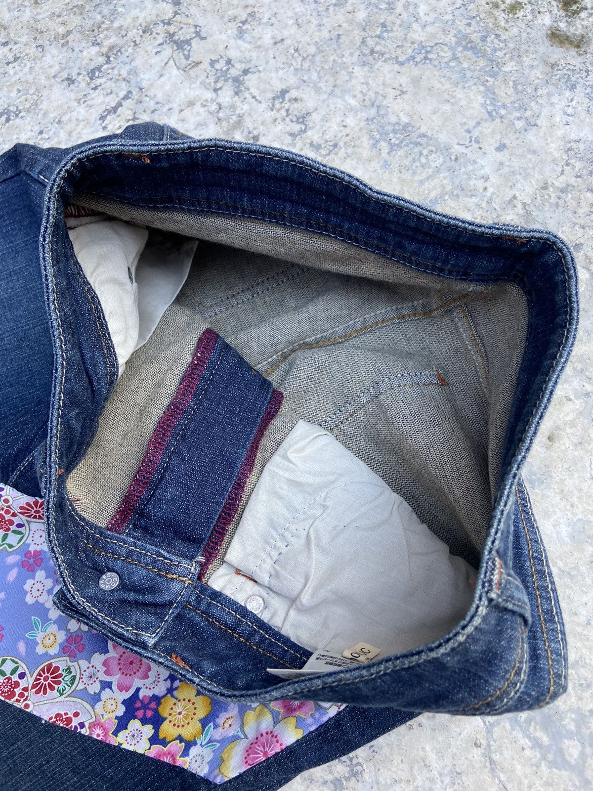 Beauty Beast × Hysteric Glamour × Japanese Brand Vtg denim flare stripe floral cross Size 27" / US 4 / IT 40 - 7 Thumbnail