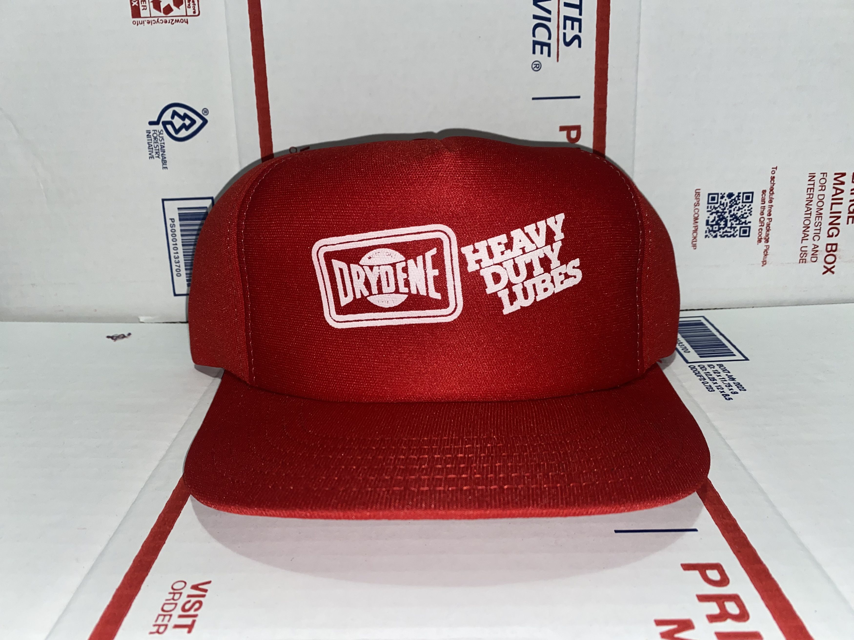 Vintage DRYDENE Heavy Duty LUBE Co vintage Foam trucker Hat Snapback Size ONE SIZE - 1 Thumbnail