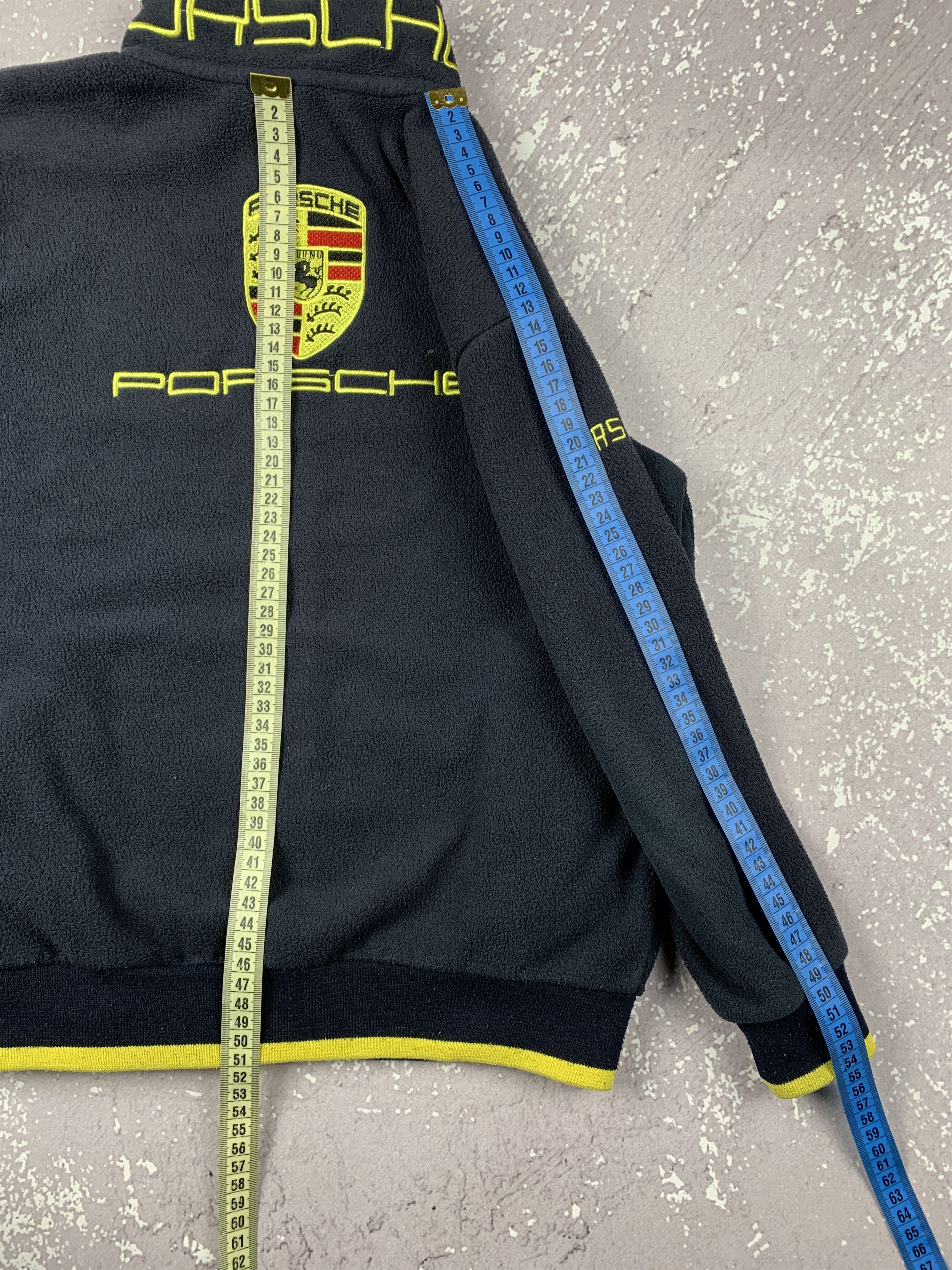 Porsche Design Vintage Porsche Logo Fleece Full Zip Jacket Kids Youth Size US XXS / EU 40 - 9 Thumbnail