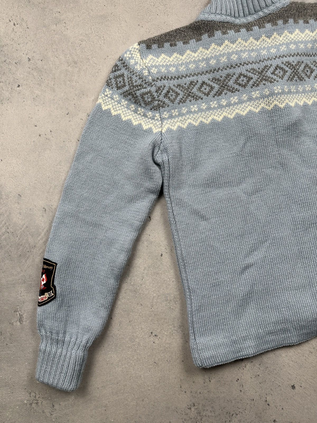 Dale Of Norway Dale Of Norway Olympic Nordic Knit Wool Sweater Blue Grey Size S / US 4 / IT 40 - 13 Thumbnail