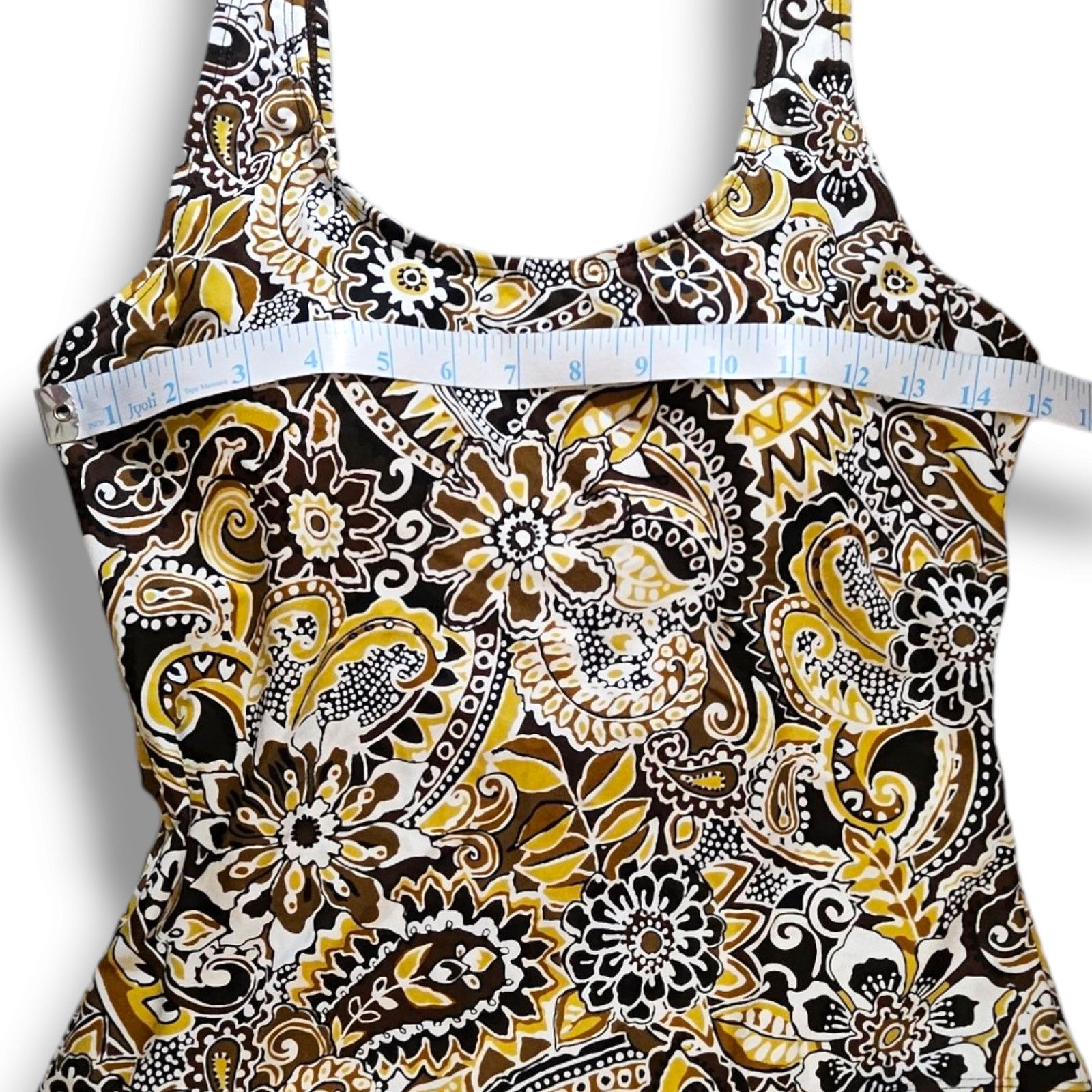 Other NWT Aliana Swim Tank Style Paisley One Piece Swimsuit Sz. 14 Size XL / US 12-14 / IT 48-50 - 4 Thumbnail