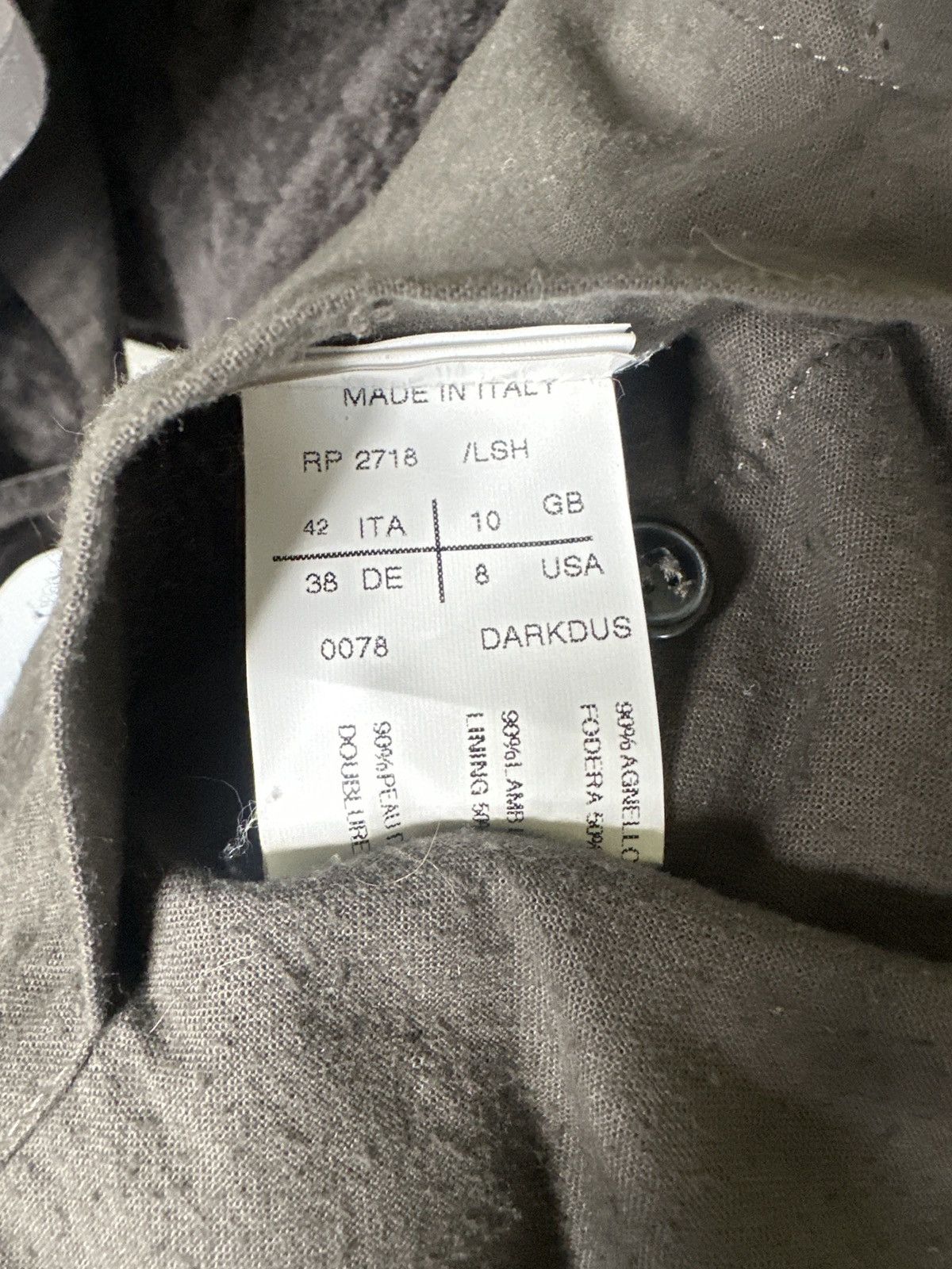 Rick Owens Sheepskin coat Size M / US 6-8 / IT 42-44 - 5 Thumbnail