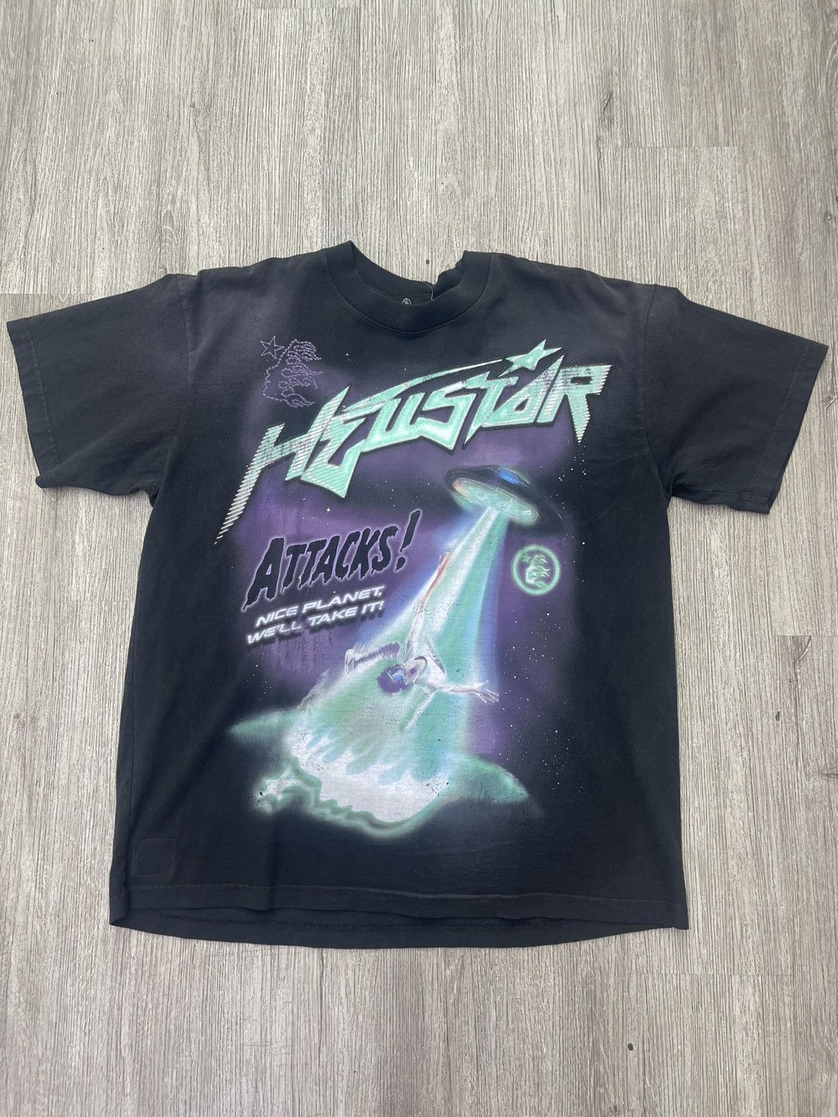 HELLSTAR Hellestar “attccks” tee (black) Size US L / EU 52-54 / 3 - 1 Thumbnail
