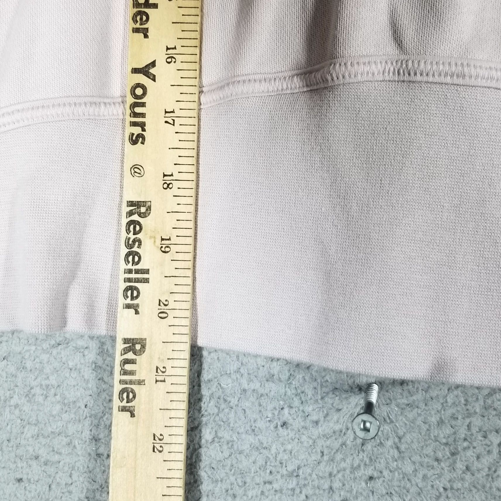 Nike VINTAGE Nike Women's Cotton Fleece Pullover Cropped Sweatshirt Crew Neck Long Sleeve Ivory Activewear Gym 2X Size XXL / US 16-18 / IT 52-54 - 5 Thumbnail