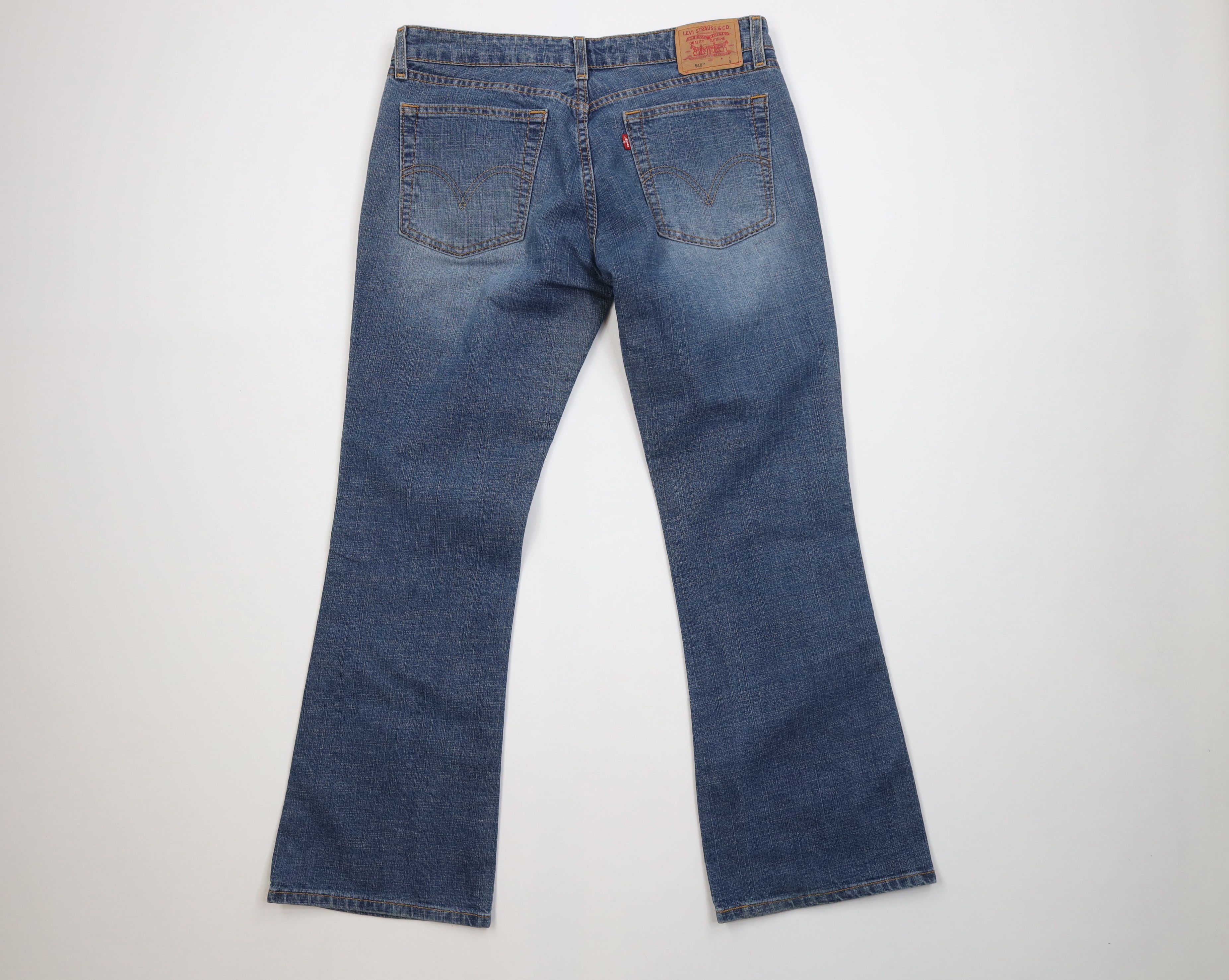 Levi's Vintage Y2K 2003 Levis Superlow Stretch Flared Bootcut Jeans Size 32" / US 10 / IT 46 - 9 Thumbnail