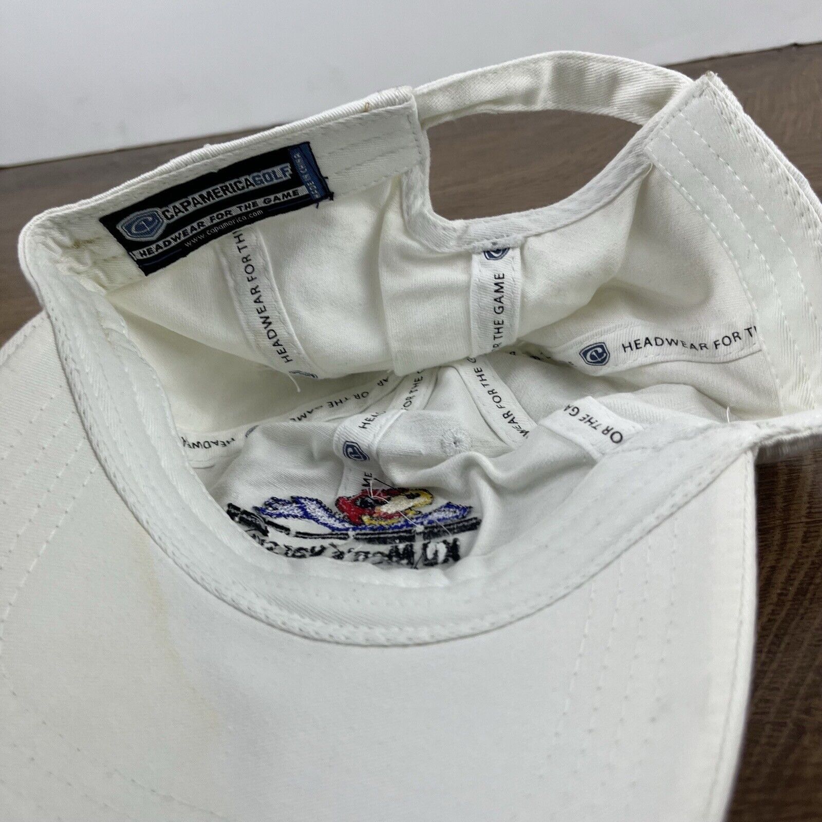 Other Kansas Jayhawks Swimming Dive Hat White Cap Hat Adjustable H Size ONE SIZE - 13 Thumbnail