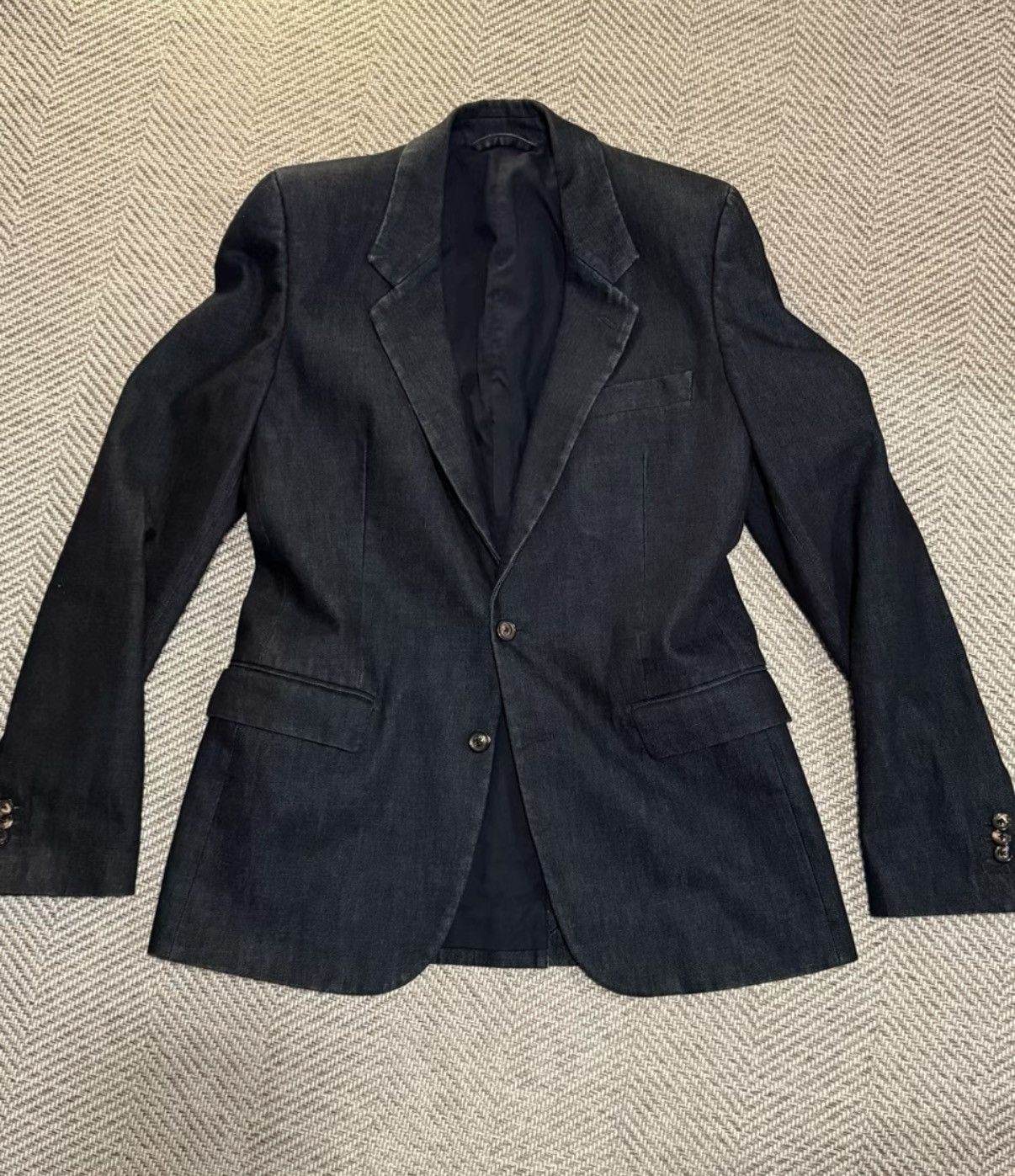 Maison Margiela Madison Martin Margiela Indigo-Dyed Denim Blazer K24 Size US XL / EU 56 / 4 - 1 Thumbnail