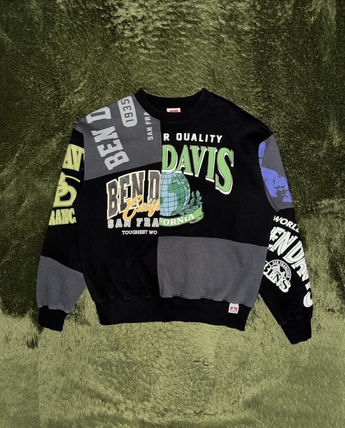 Ben Davis [M] Ben Davis Japan Exclusive Graphic Mixed Sweatshirt Size US M / EU 48-50 / 2 - 1 Thumbnail