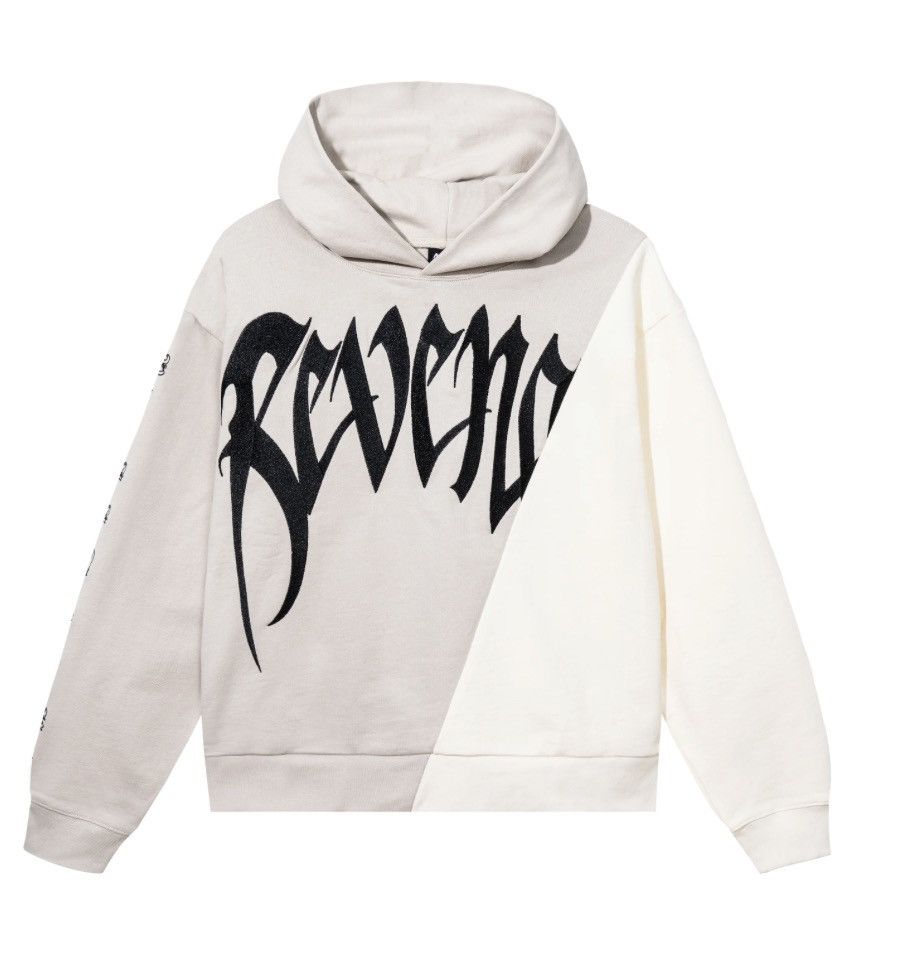 image of Deadstock Revenge Embroidered Split Arch Hoodie in Black, Men's (Size XL)