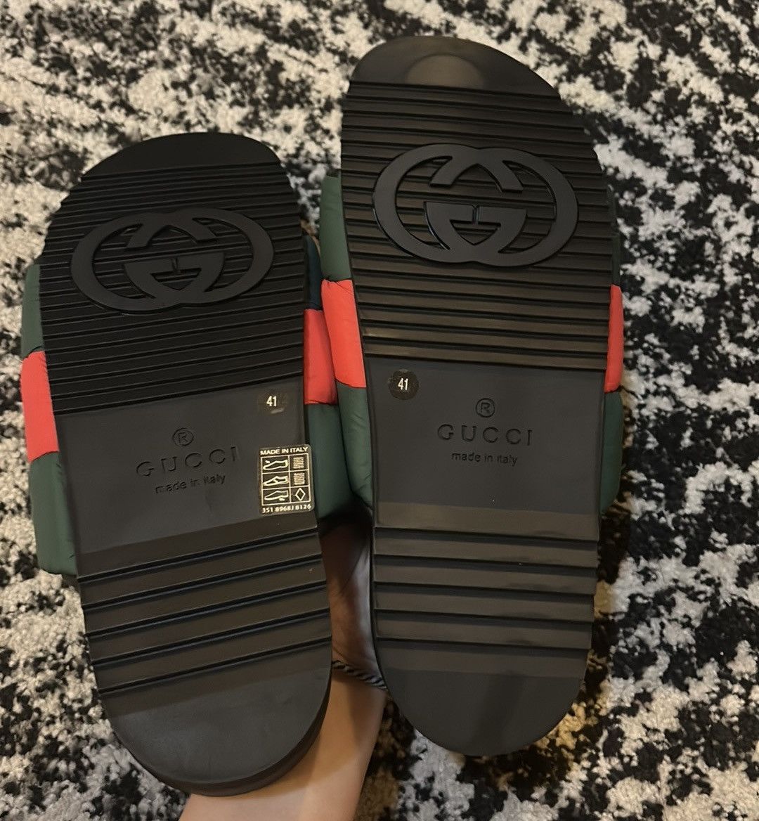 Gucci Gucci Padded Web Sandal Slide size 41 Size US 11 / IT 41 - 5 Thumbnail