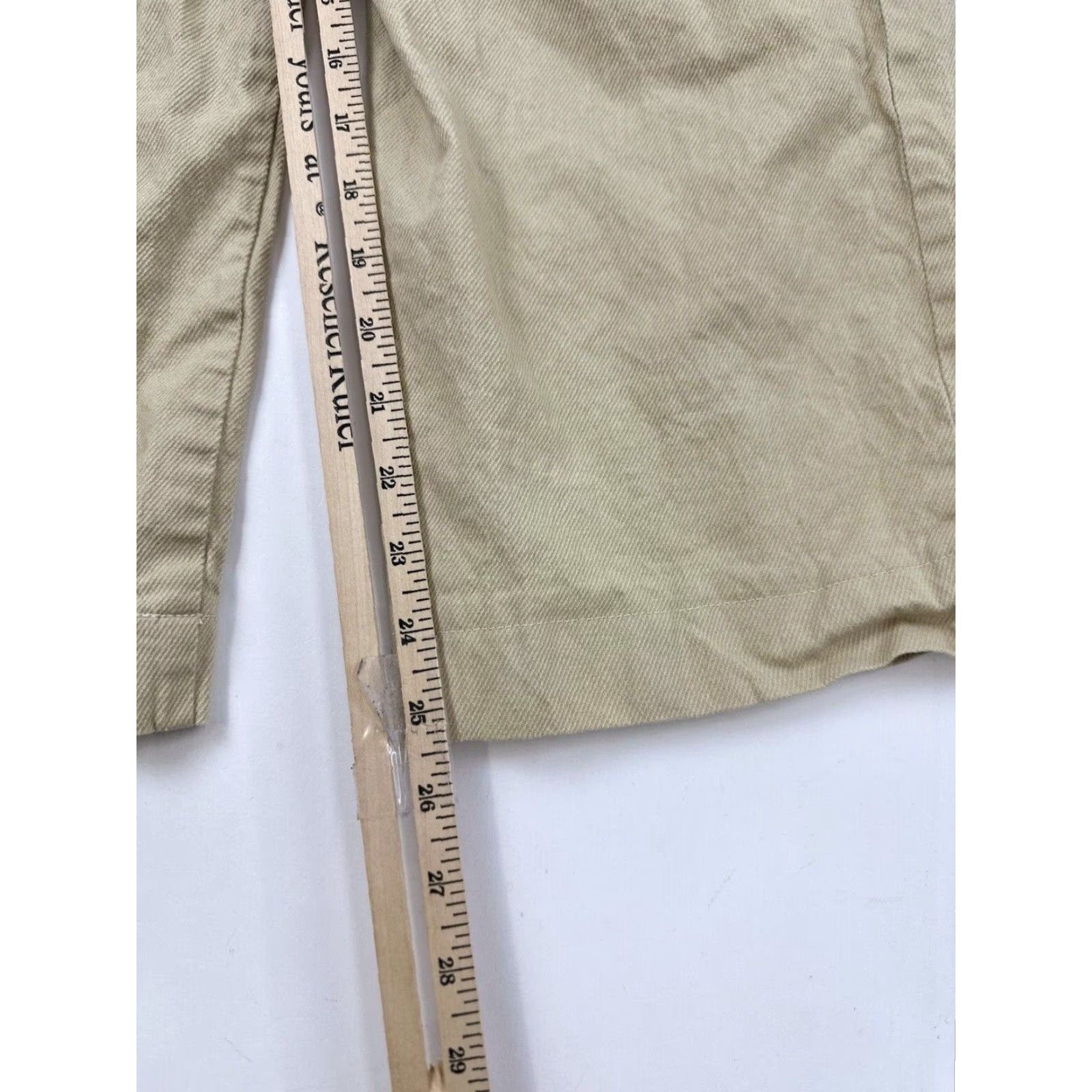 PRINCESS POLLY Princess Polly Wide Leg Khaki High Waisted Pants Women's 4 Beige Size 27" / US 4 / IT 40 - 5 Thumbnail